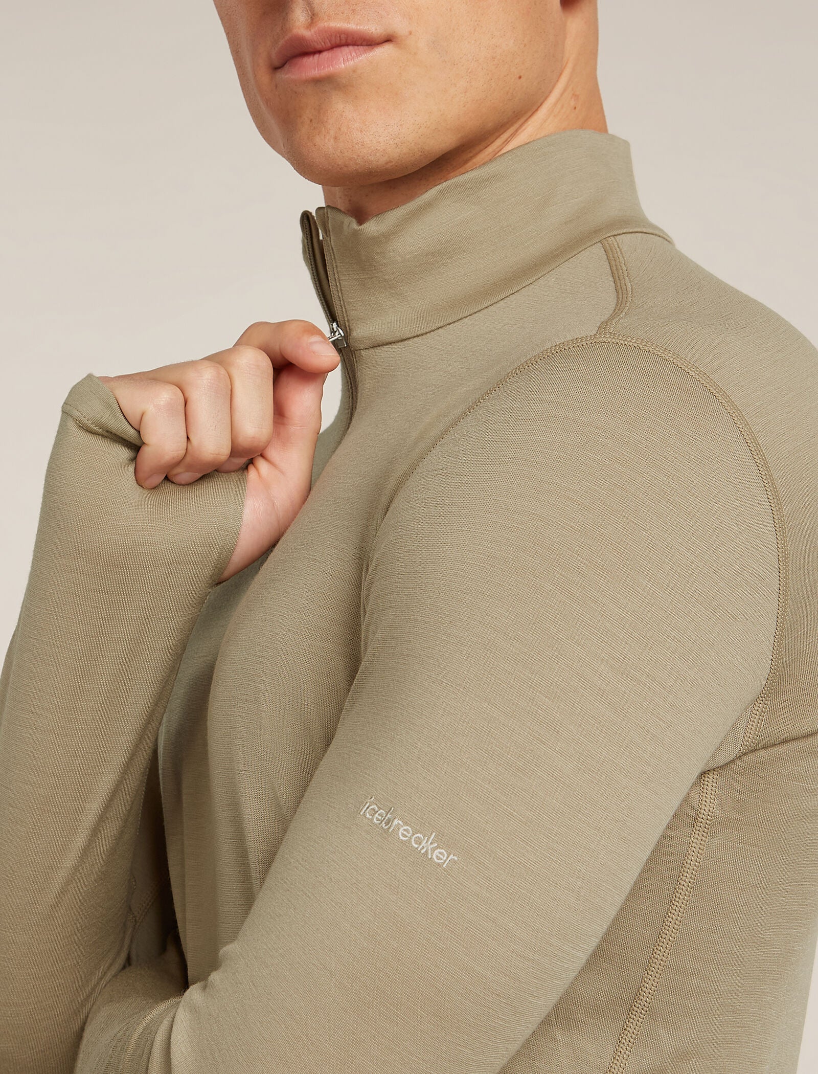 Men’s 200 MerinoFine™ Ace Long Sleeve Half Zip Thermal Top - Image 6