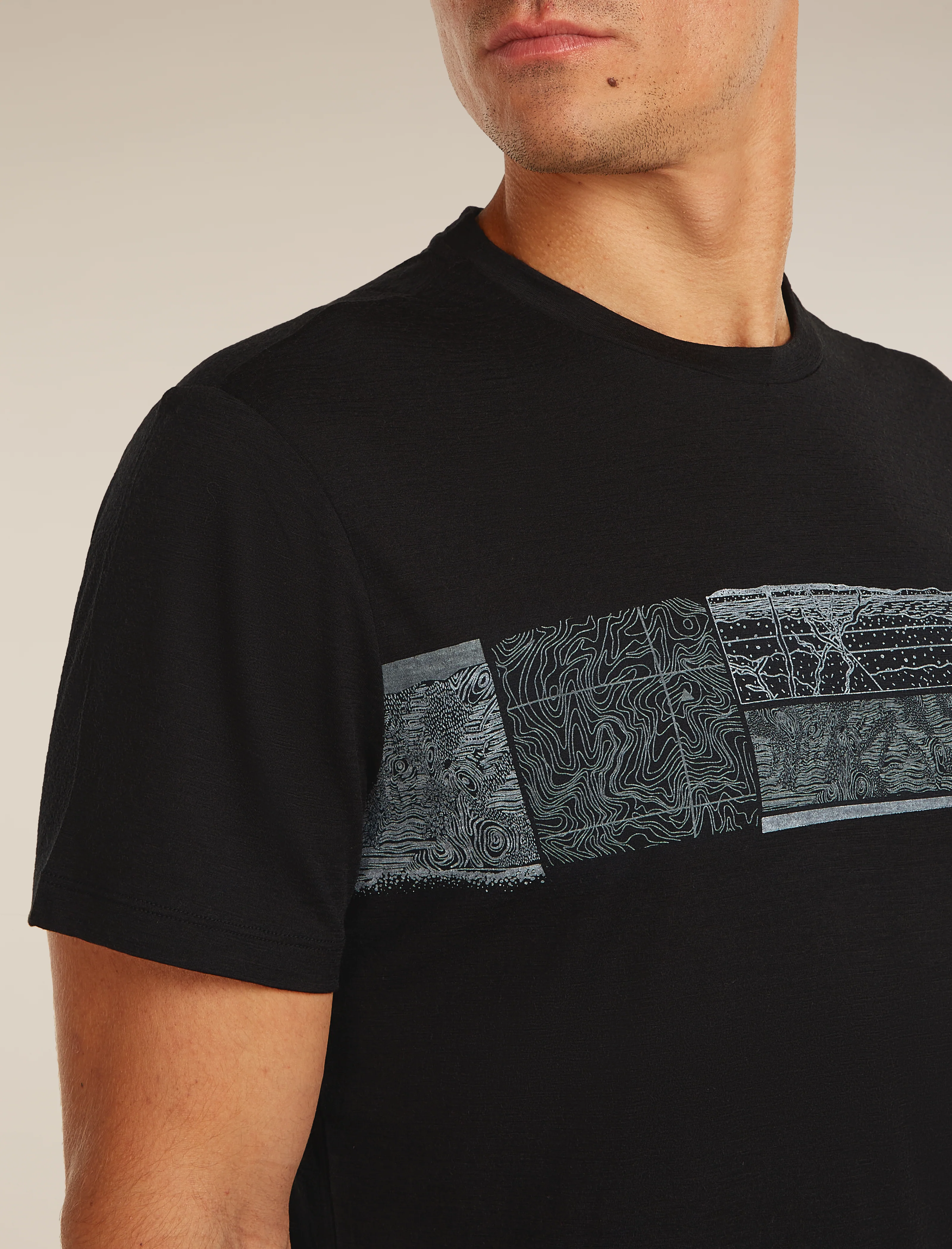 Men’s Merino 150 Tech Lite Short Sleeve T-Shirt Elevation Line - Image 5