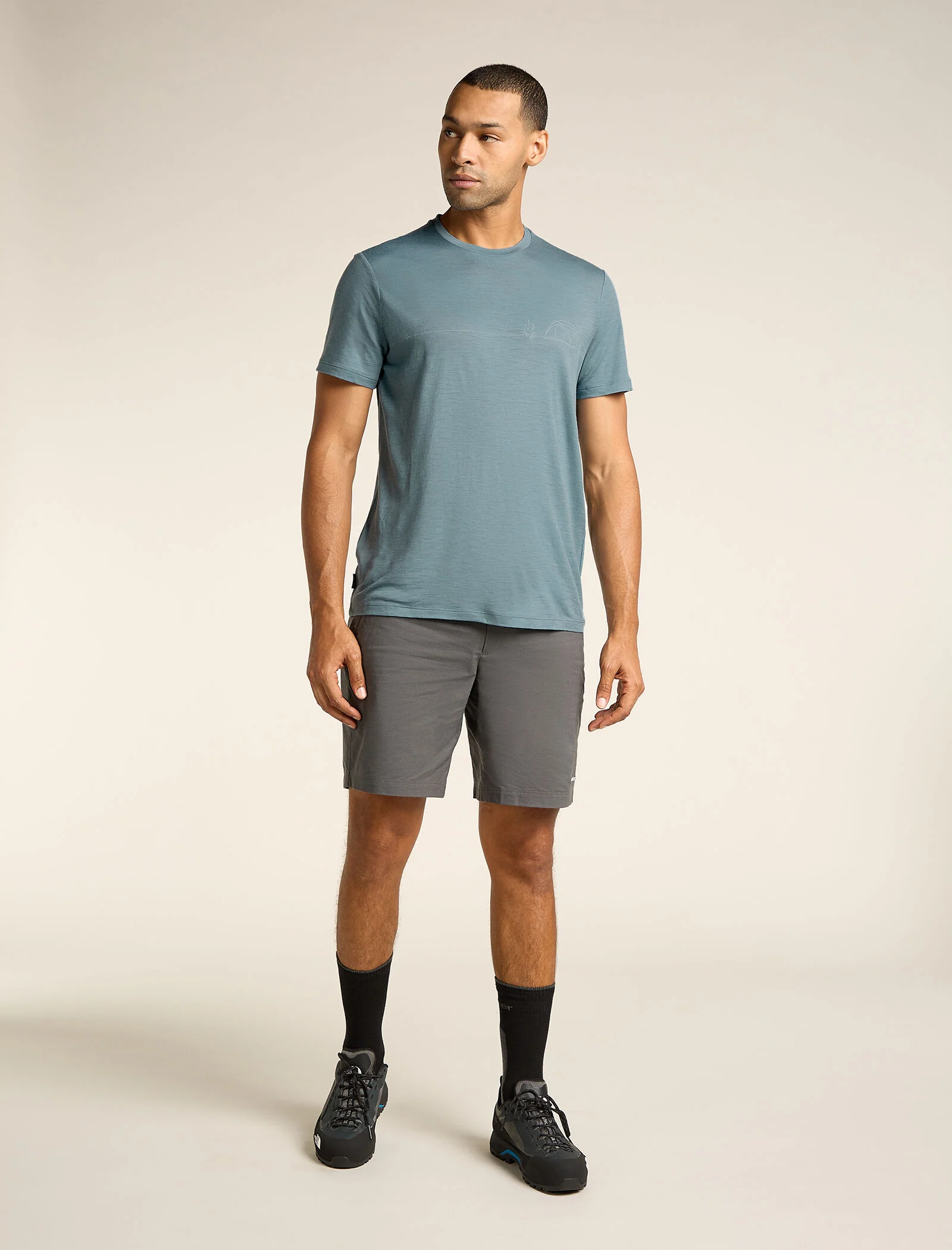 Men’s Merino 150 Tech Lite Short Sleeve T-Shirt Single Line Camp - Image 3