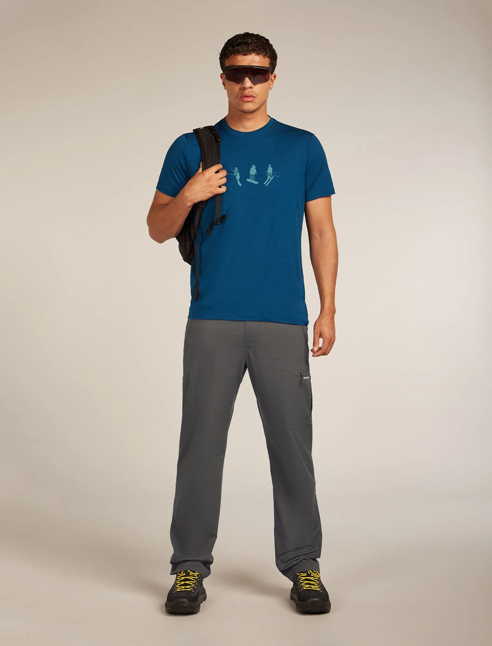 Men’s Merino 150 Tech Lite Short Sleeve T-Shirt Snow Day - Image 4