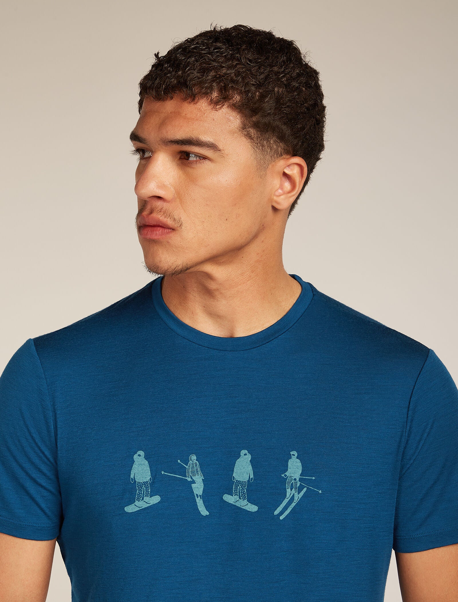 Men’s Merino 150 Tech Lite Short Sleeve T-Shirt Snow Day - Image 5