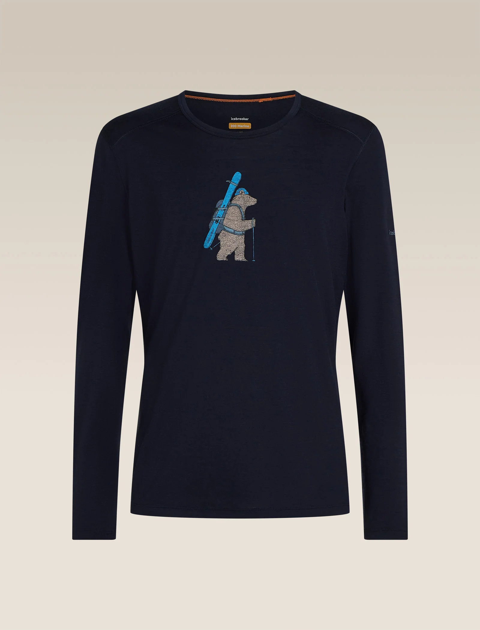 Men’s Merino 200 Oasis Long Sleeve Crewe Bear Tour - Image 8