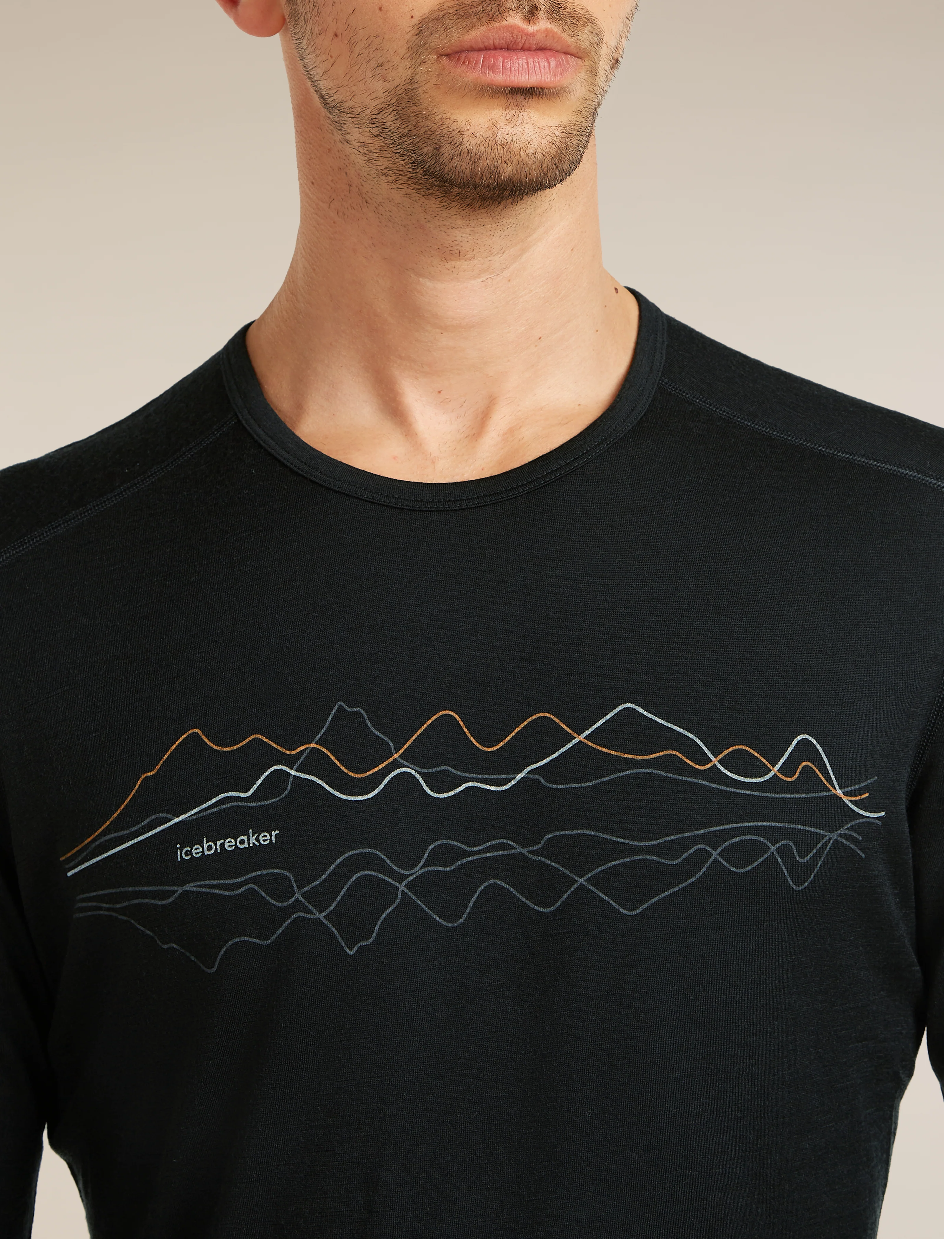 Men’s Merino 200 Oasis Long Sleeve Crewe Icebreaker - Image 8