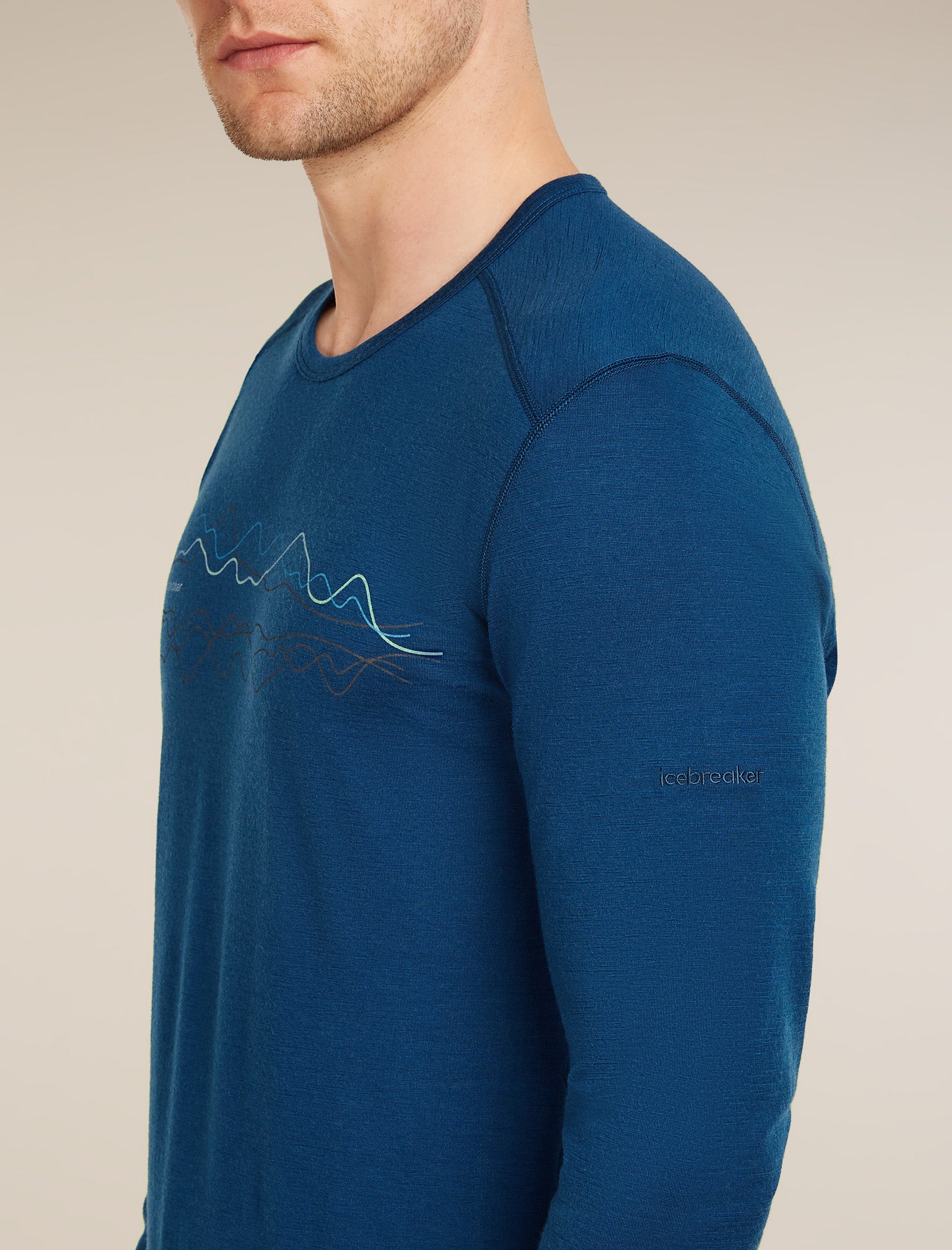 Men’s Merino 200 Oasis Long Sleeve Crewe Icebreaker - Image 5