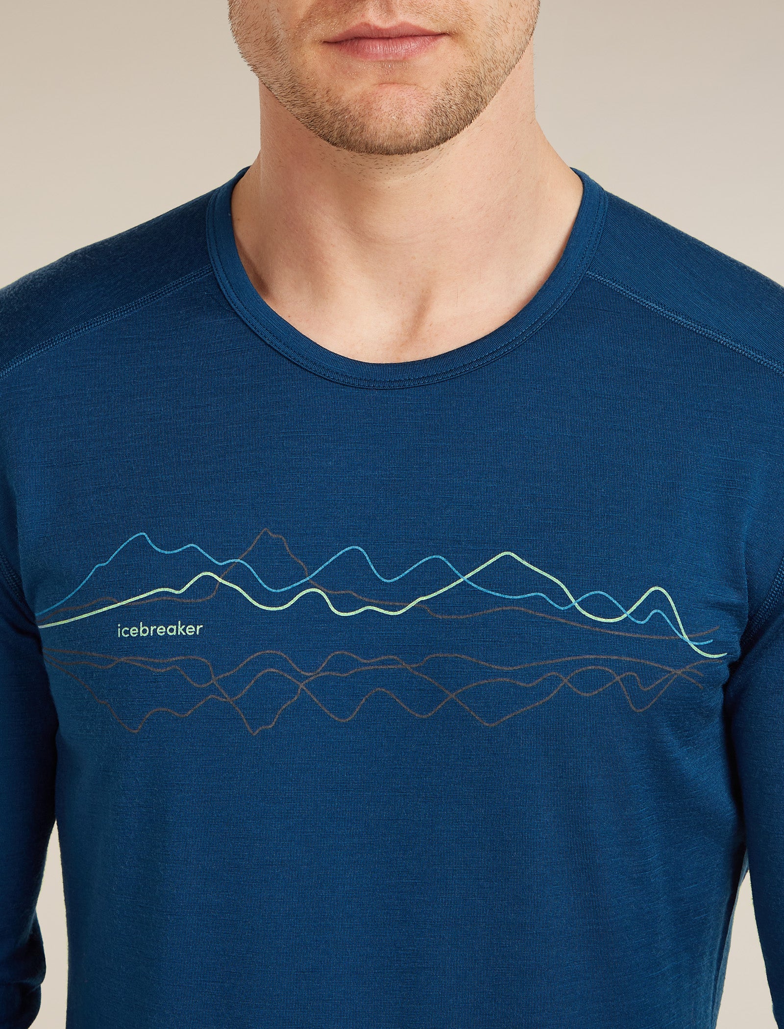 Men’s Merino 200 Oasis Long Sleeve Crewe Icebreaker - Image 6