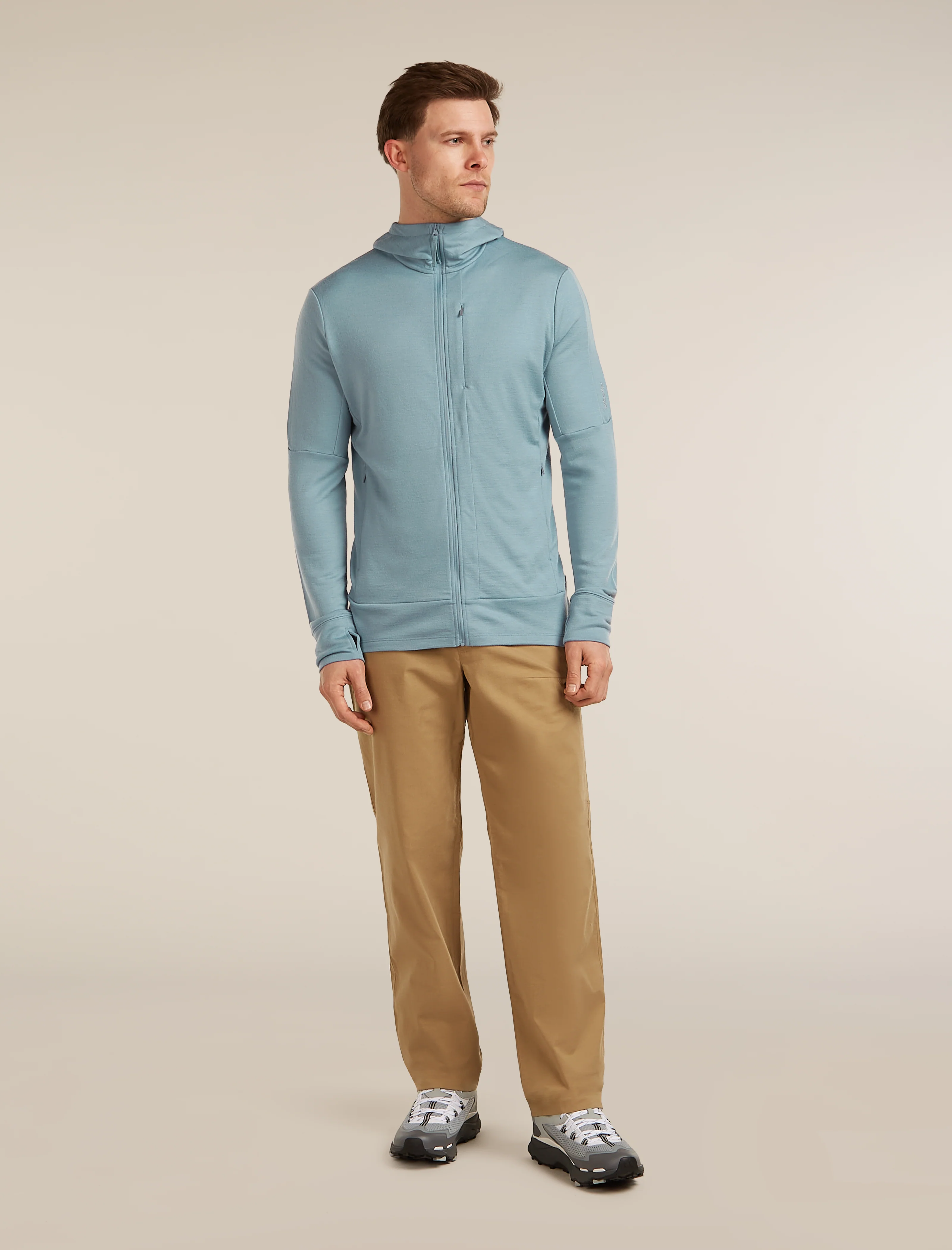 Men’s Merino 260 Quantum Long Sleeve Zip Hoodie - Image 3
