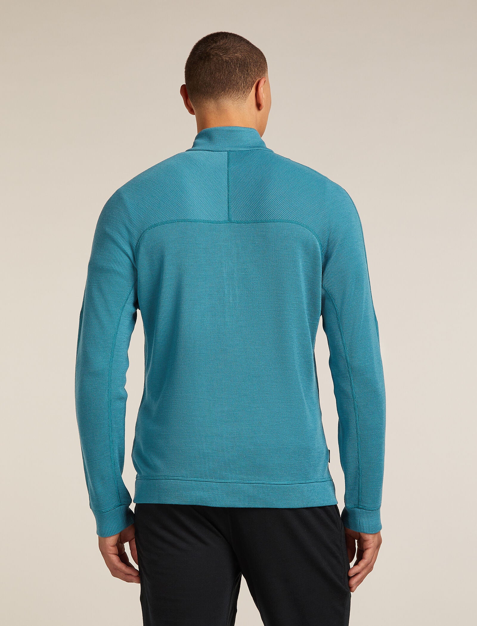 Men’s Merino 260 Waffle Knit Wander Long Sleeve Half Zip - Image 2