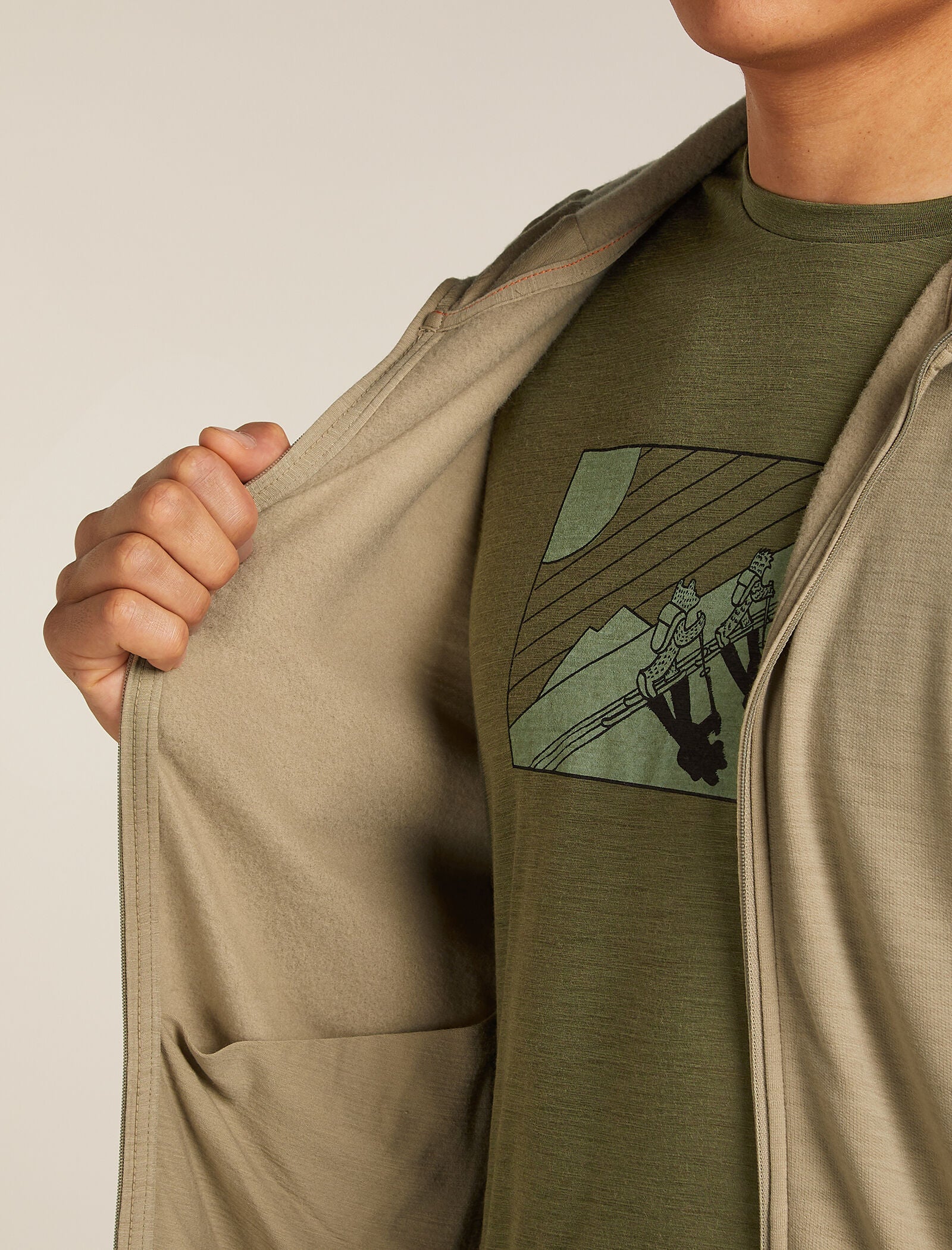 Men’s Merino 360 Realfleece™ Elemental Long Sleeve Zip Hoodie - Image 8