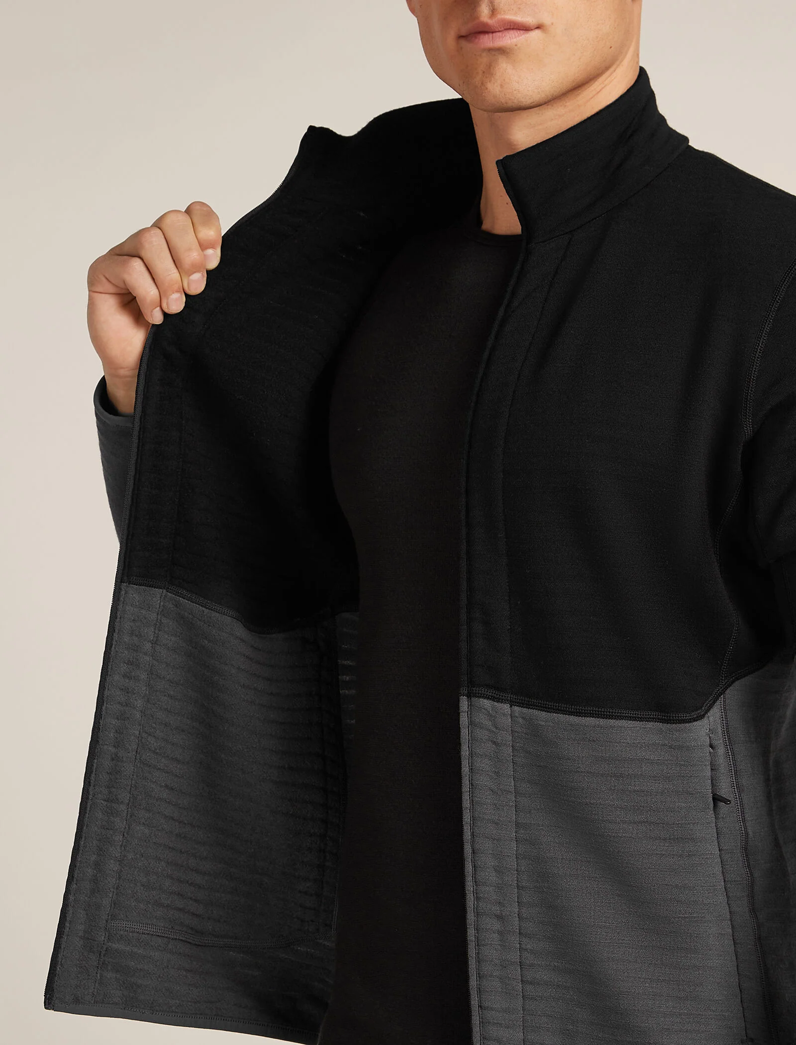 Men’s Merino 400 RealFleece™ Descender Long Sleeve Zip Jacket - Image 9