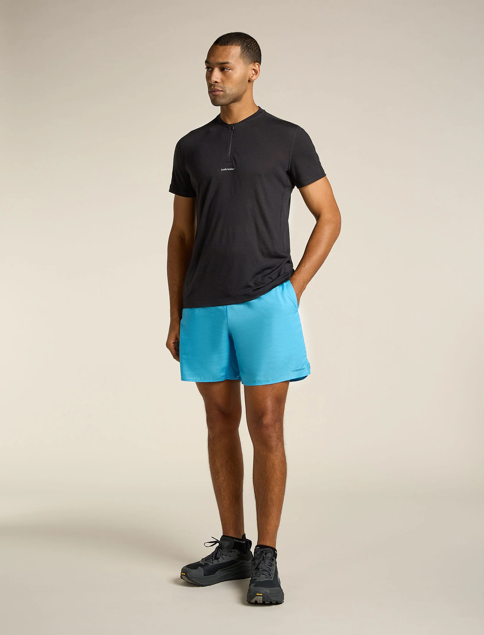 Men’s Merino Blend 125 Cool-Lite™ Speed Short Sleeve Quarter Zip Top - Image 3