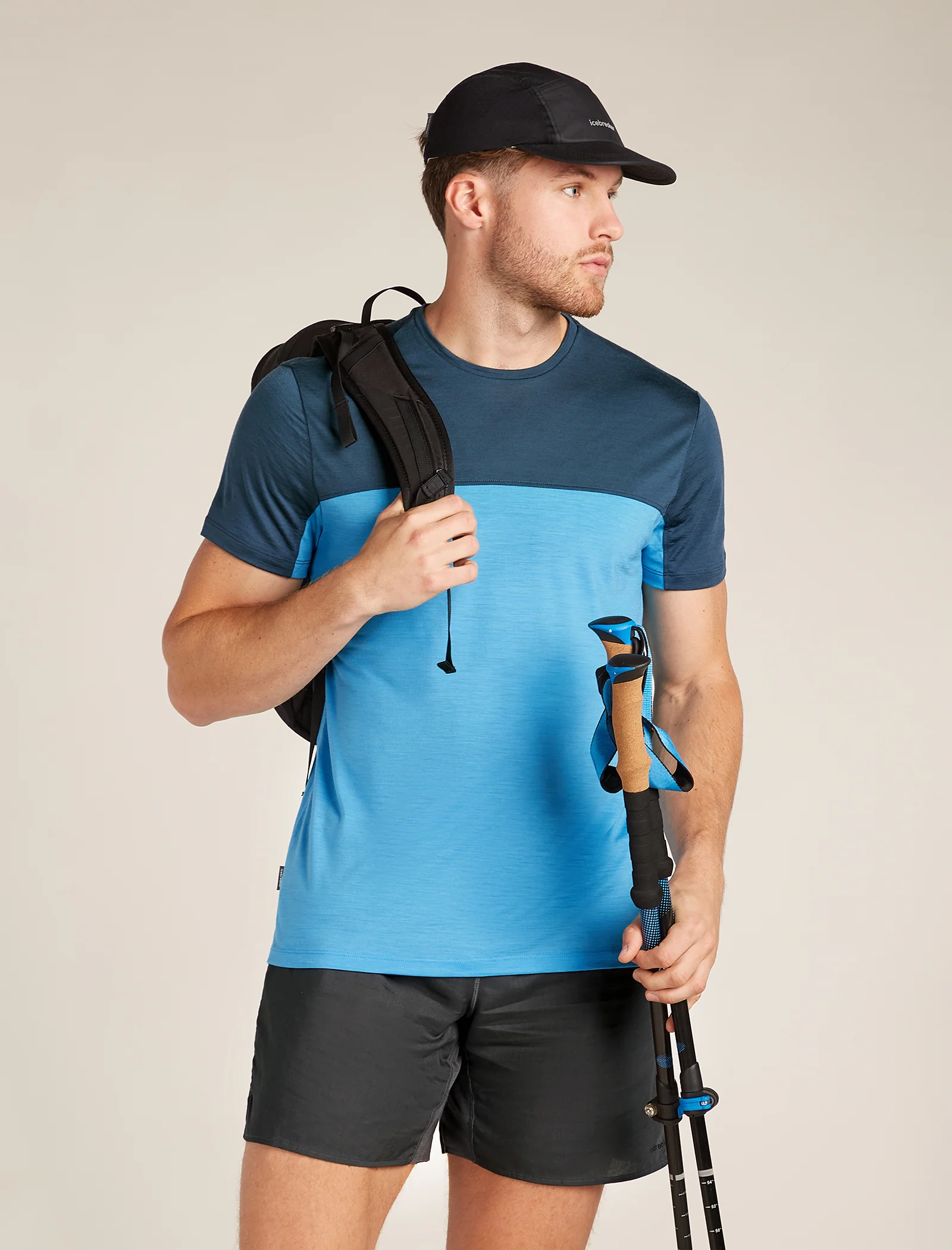 Men’s Merino Blend 125 Cool-Lite™ Sphere Short Sleeve T-Shirt Colour Block - Image 4