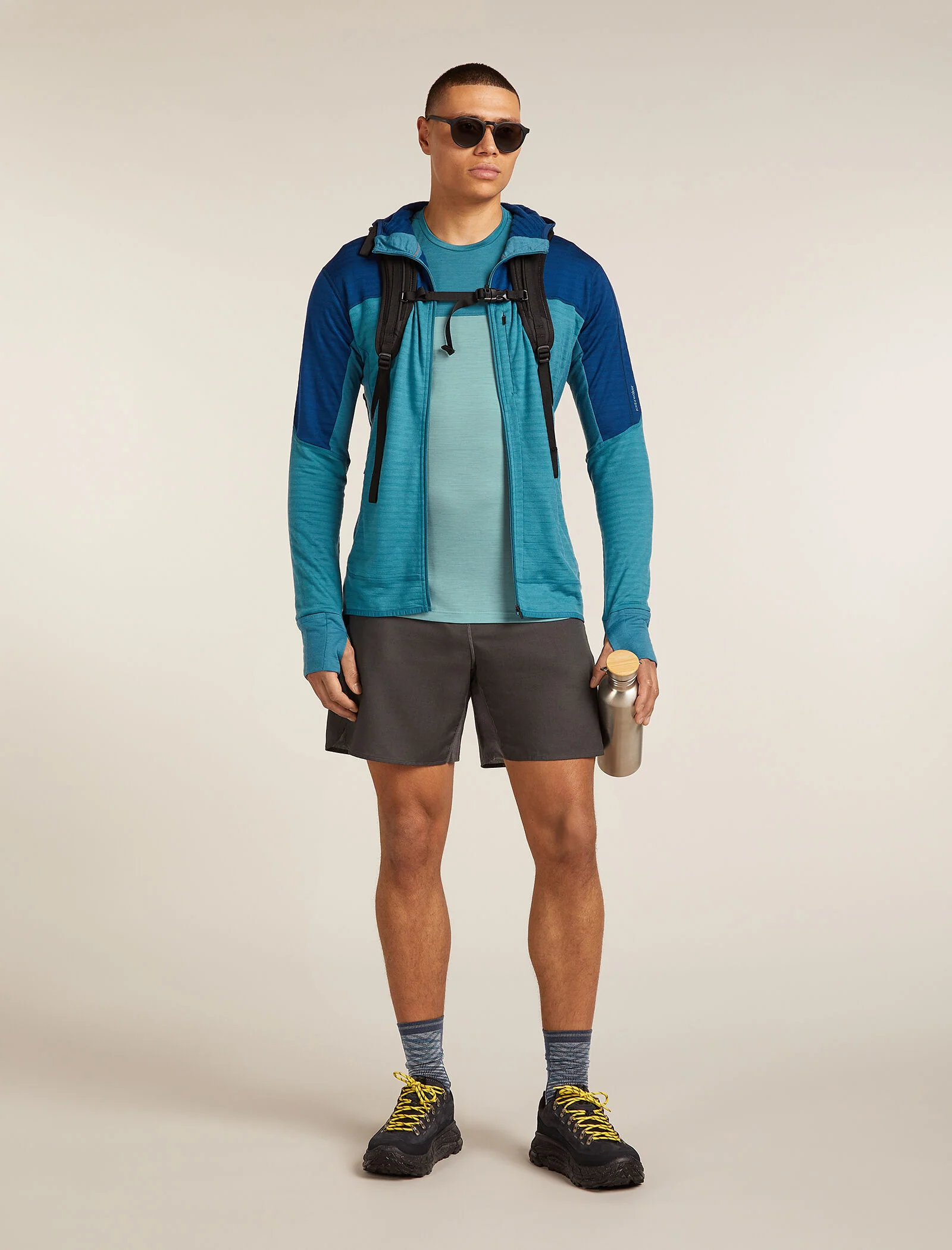 Men’s Merino Blend 125 Cool-Lite™ Sphere Short Sleeve T-Shirt Colour Block - Image 4