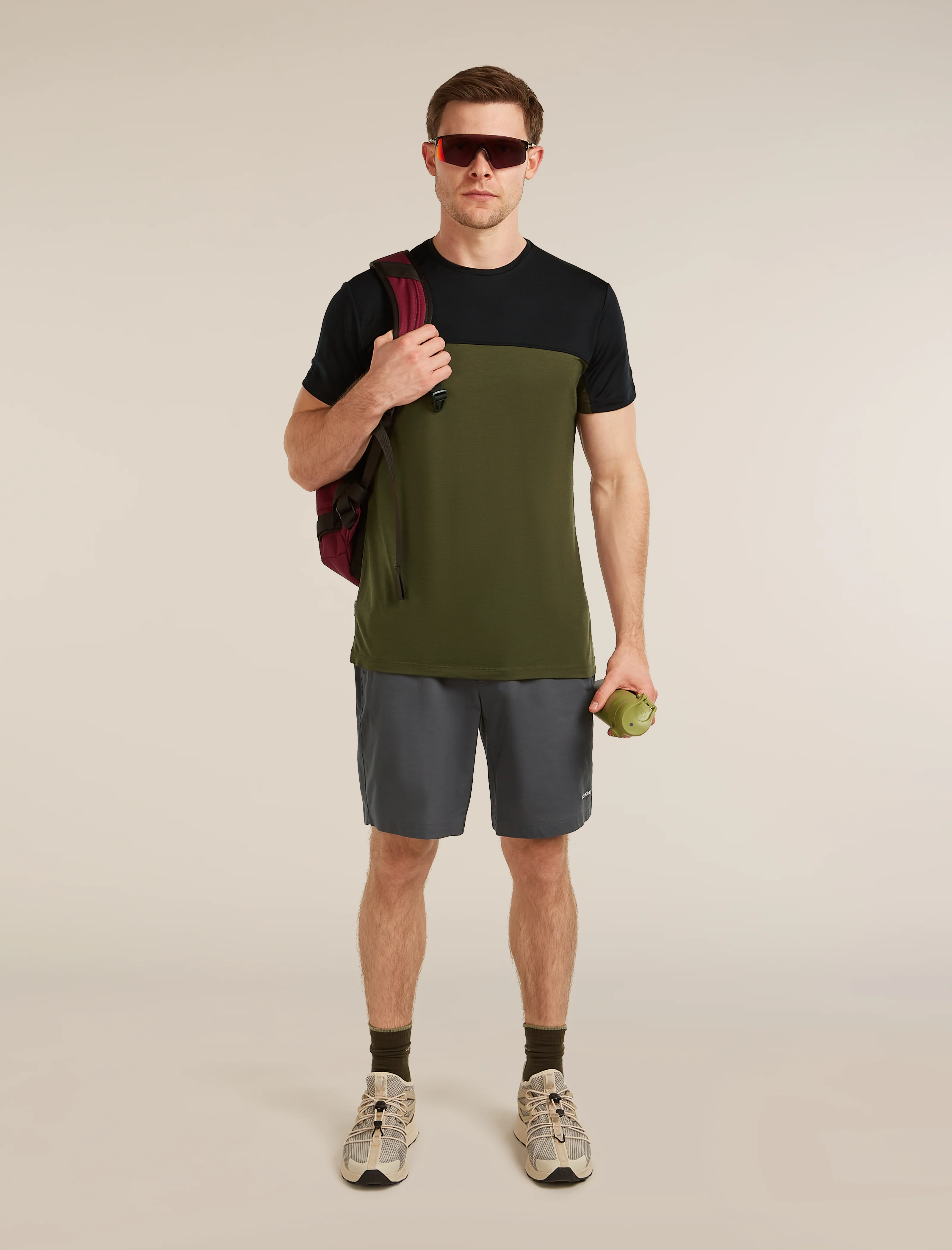 Men’s Merino Blend 125 Cool-Lite™ Sphere Short Sleeve T-Shirt Colour Block - Image 4