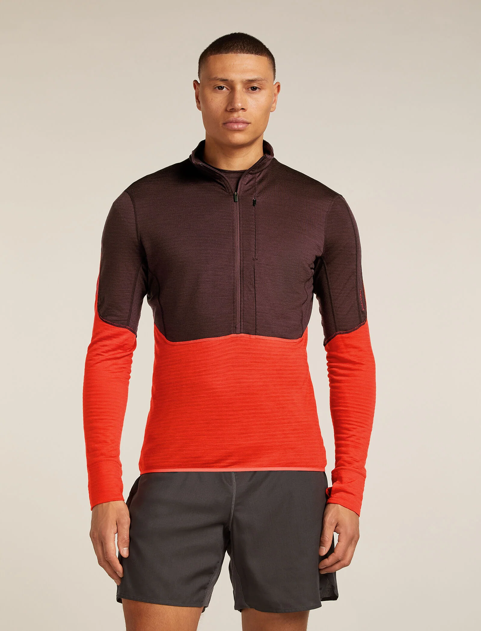 Men’s Merino Blend 200 Realfleece™ Descender Long Sleeve Half Zip Top