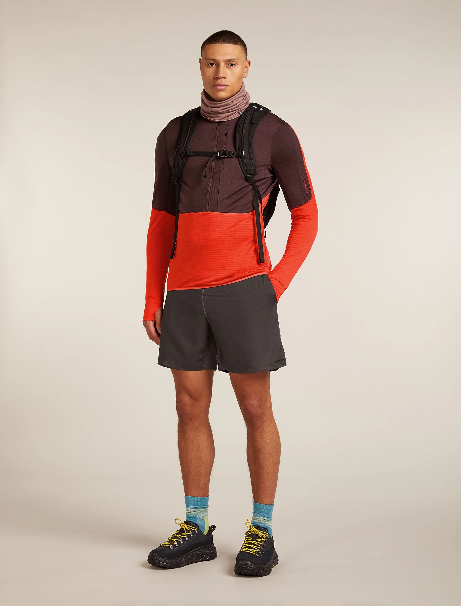 Men’s Merino Blend 200 Realfleece™ Descender Long Sleeve Half Zip Top - Image 4