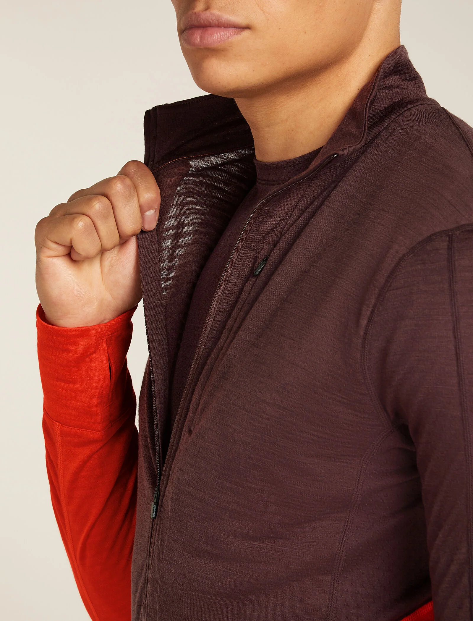 Men’s Merino Blend 200 Realfleece™ Descender Long Sleeve Half Zip Top - Image 9
