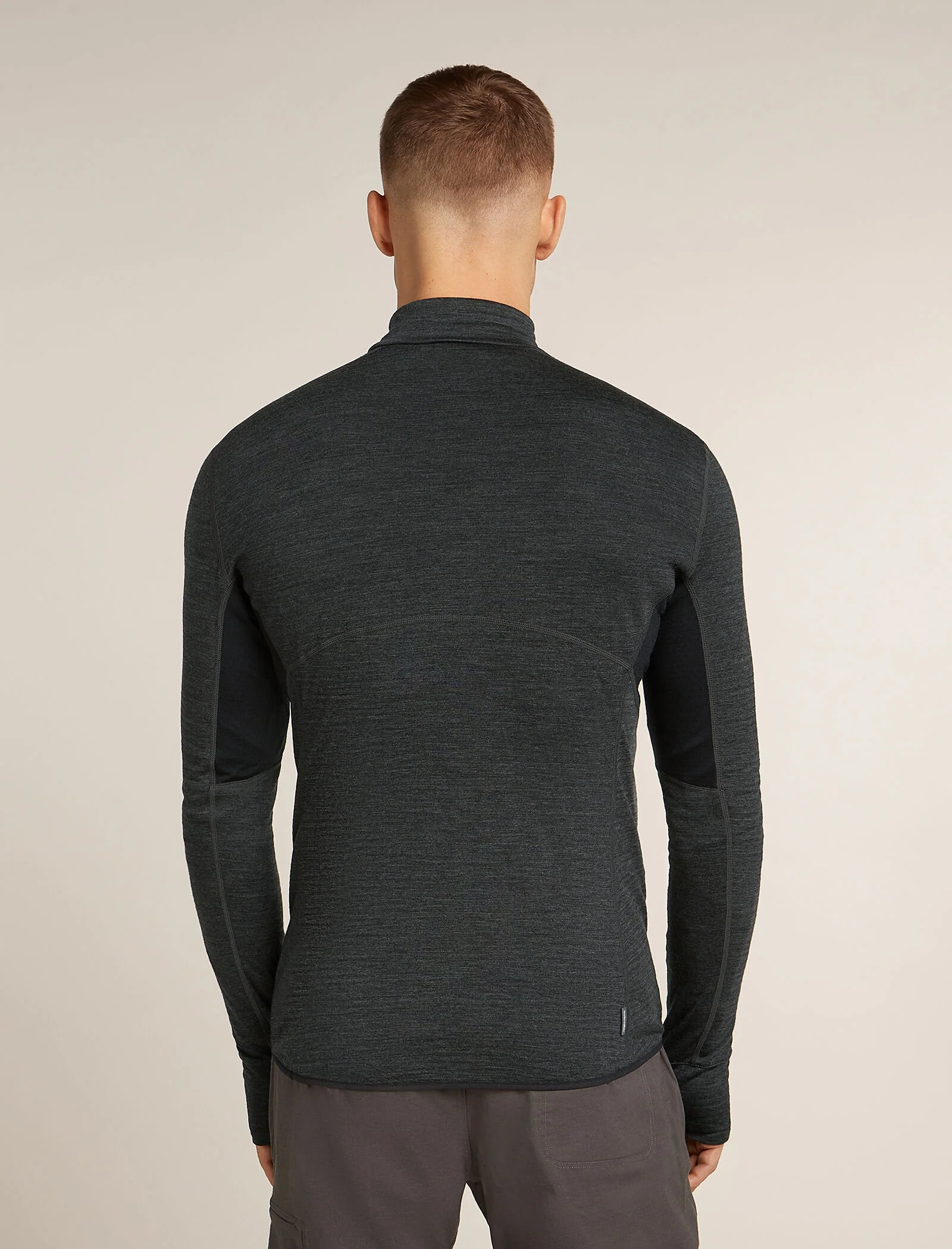 Men’s Merino Blend 200 Realfleece™ Descender Long Sleeve Half Zip Top - Image 2