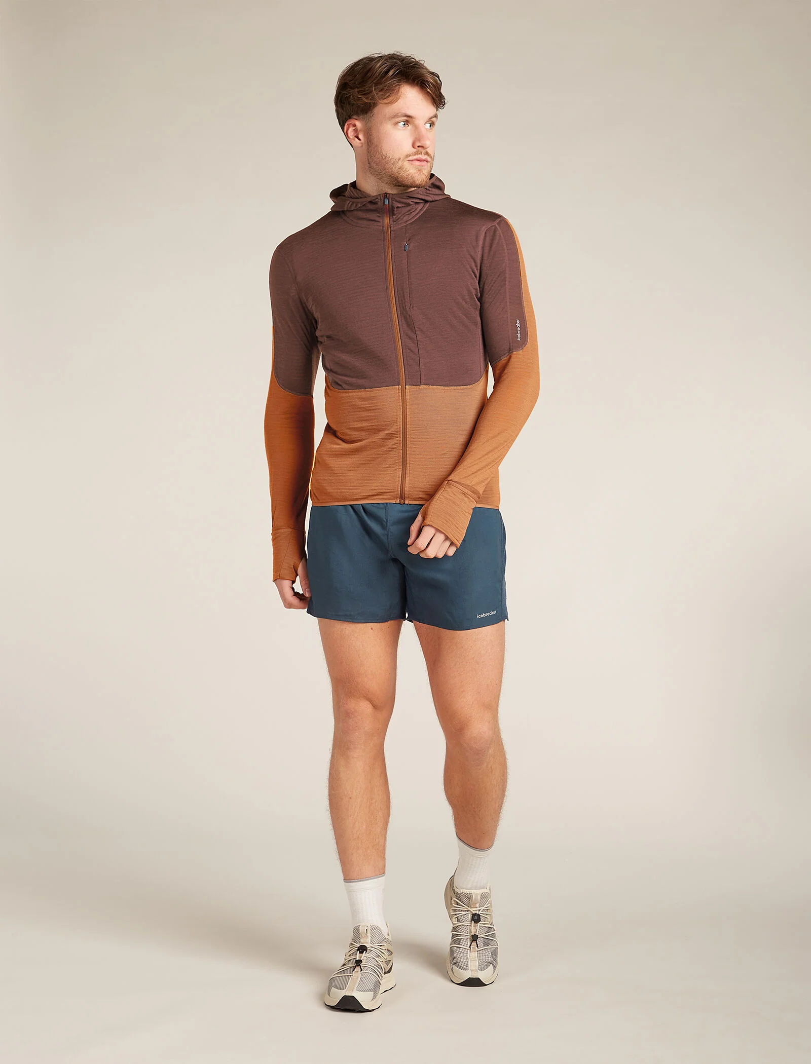 Men’s Merino Blend 200 Realfleece™ Descender Long Sleeve Zip Hoodie - Image 3