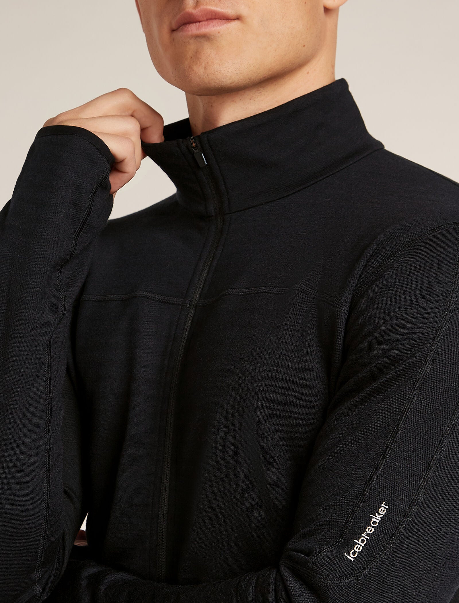Men’s Merino Blend 300 RealFleece™ Descender Long Sleeve Zip Jacket - Image 6