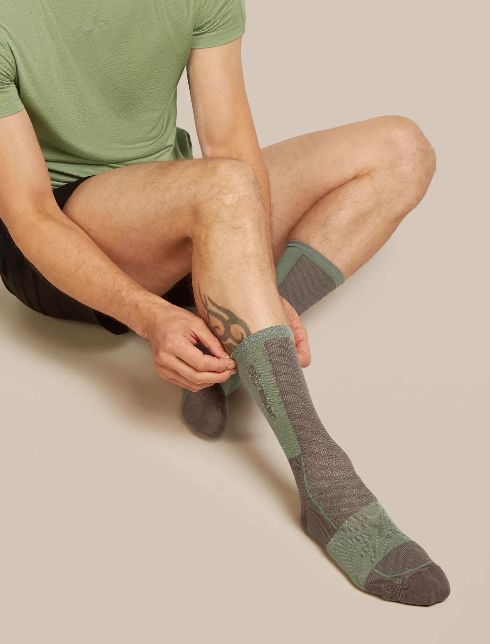 Men’s Merino Blend Run+ Ultralight Crew - Image 2