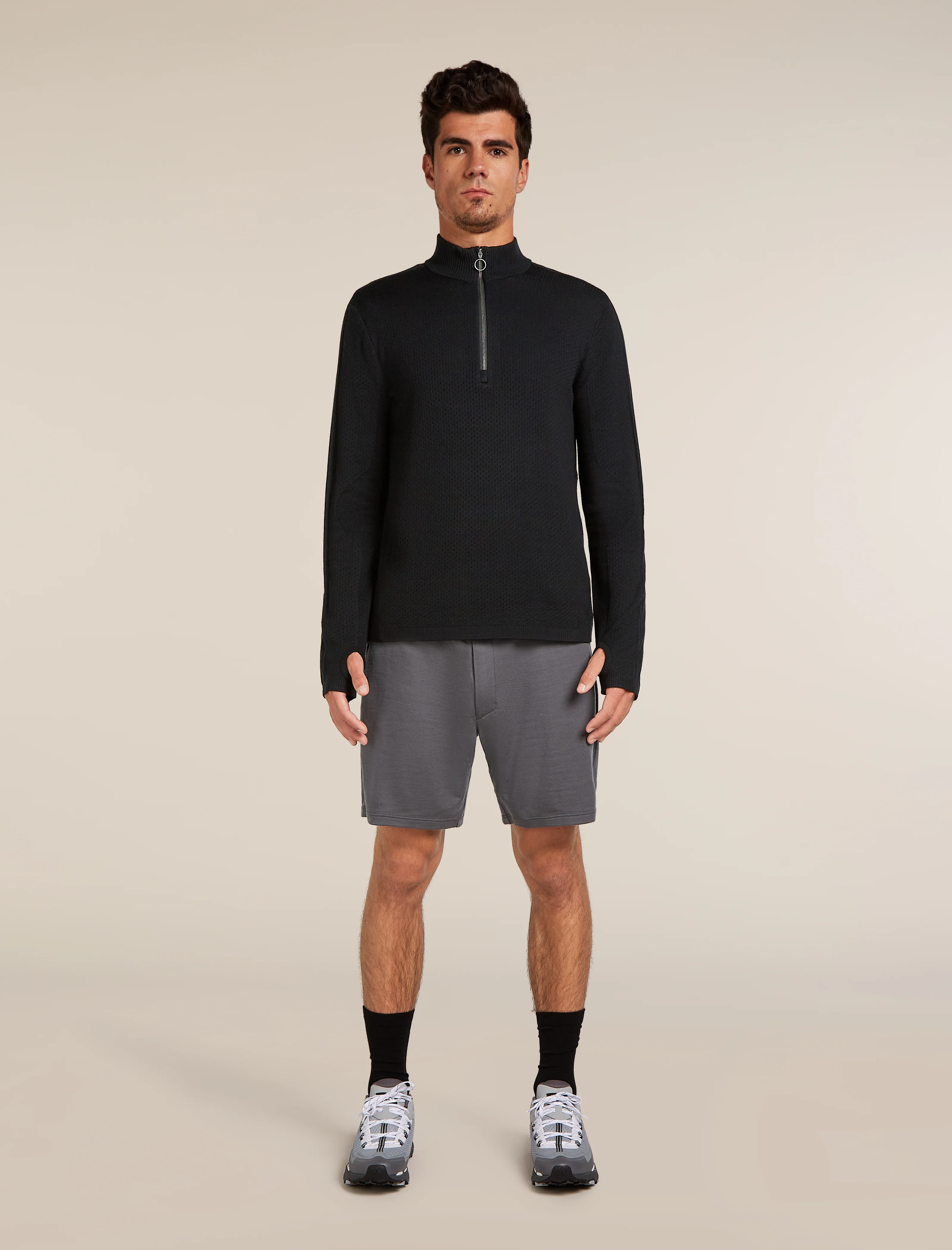 Men’s Merino icebreaker Anniversary Original Long Sleeve Half Zip Top - Image 3