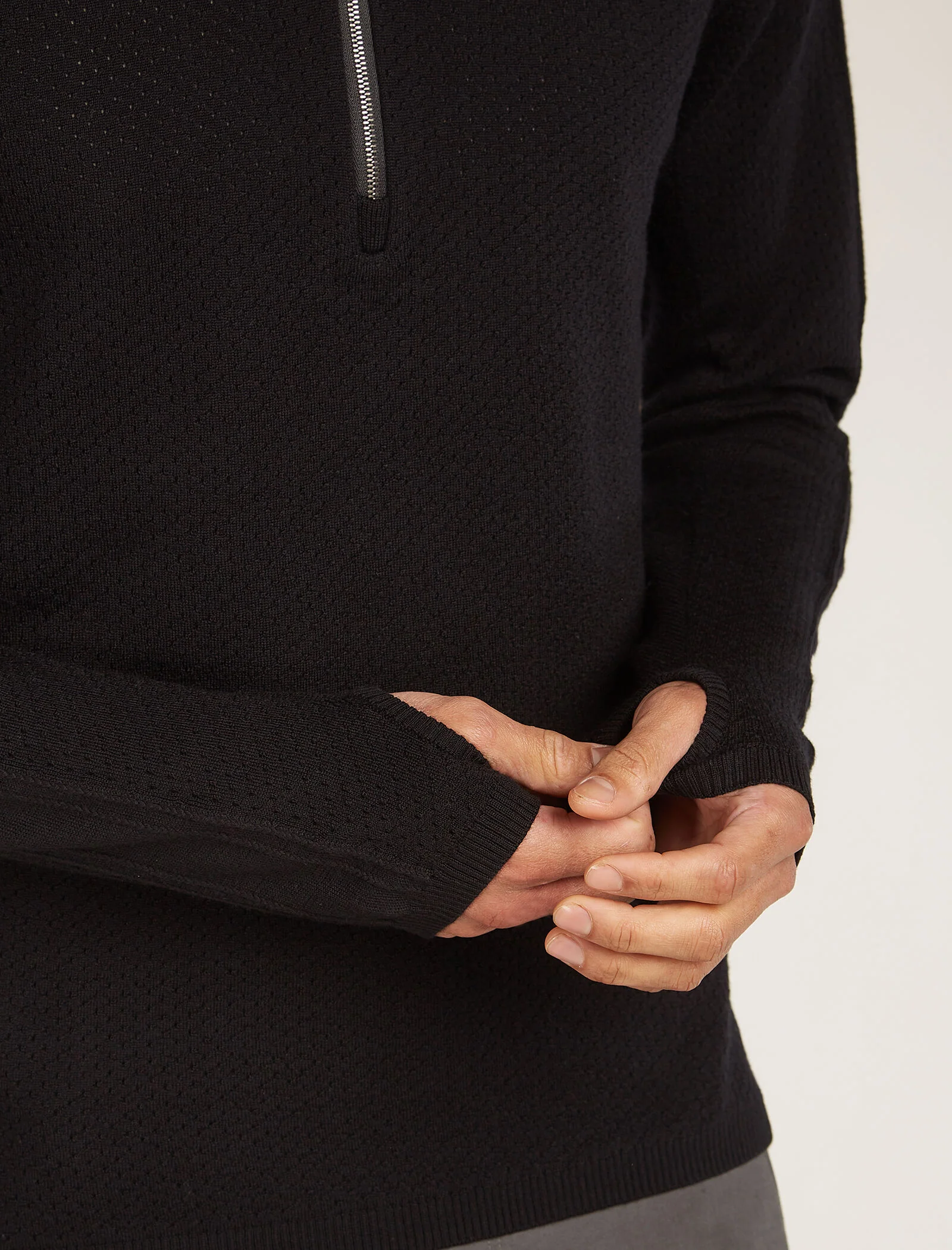 Men’s Merino icebreaker Anniversary Original Long Sleeve Half Zip Top - Image 7