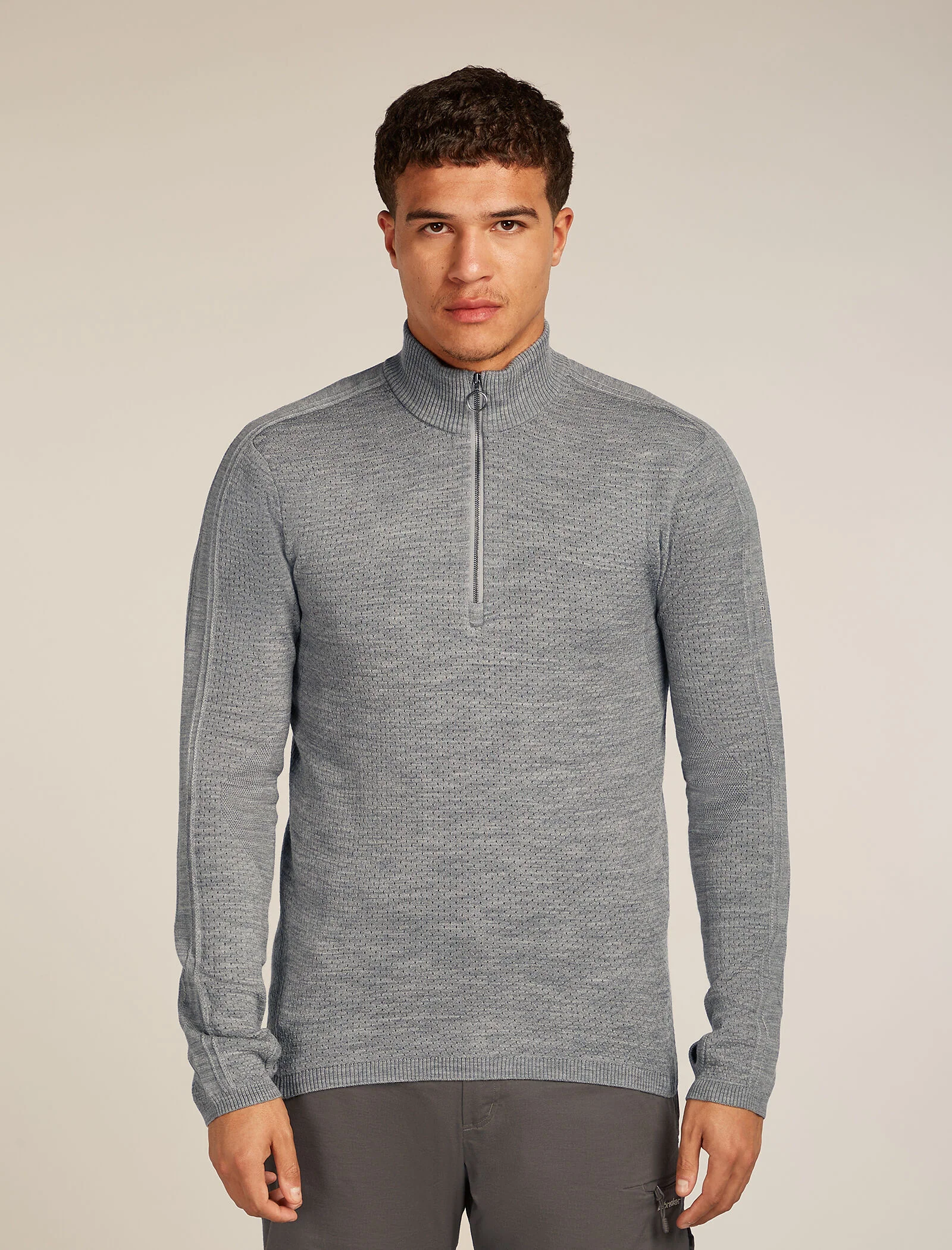 Men’s Merino icebreaker Anniversary Original Long Sleeve Half Zip Top