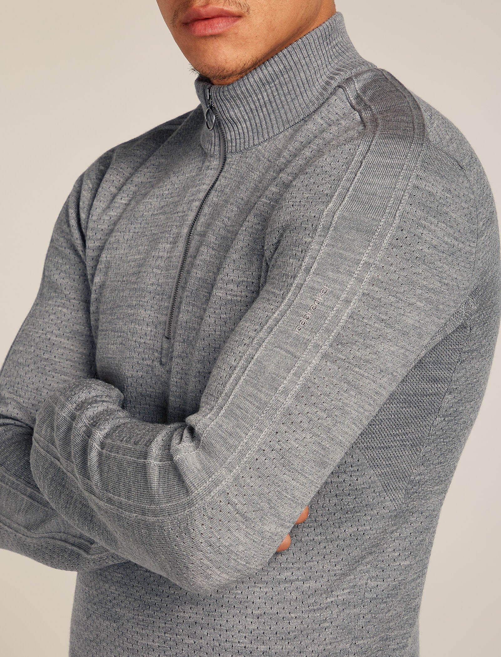 Men’s Merino icebreaker Anniversary Original Long Sleeve Half Zip Top - Image 5