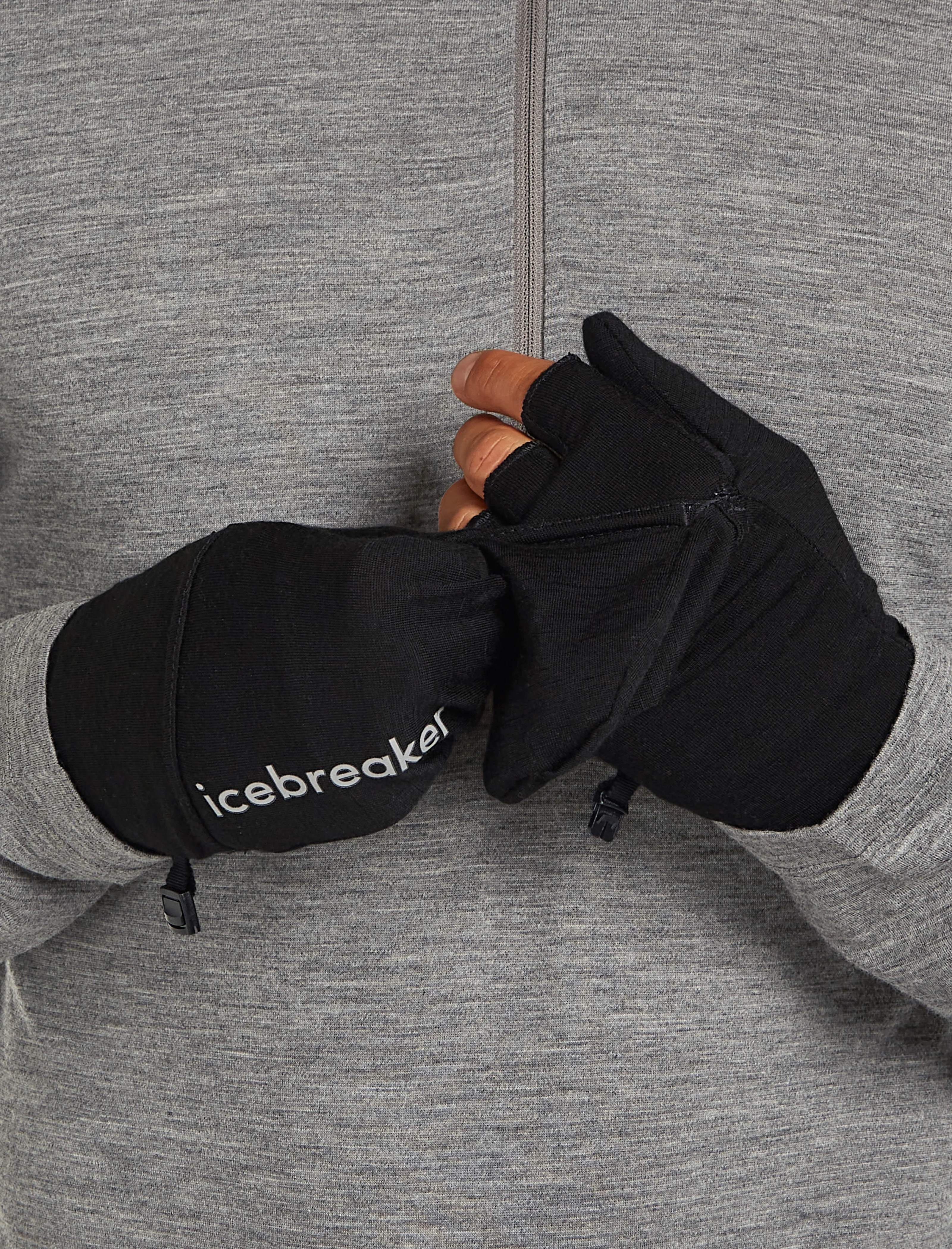 Unisex Merino 200 Convertible Mittens - Image 6