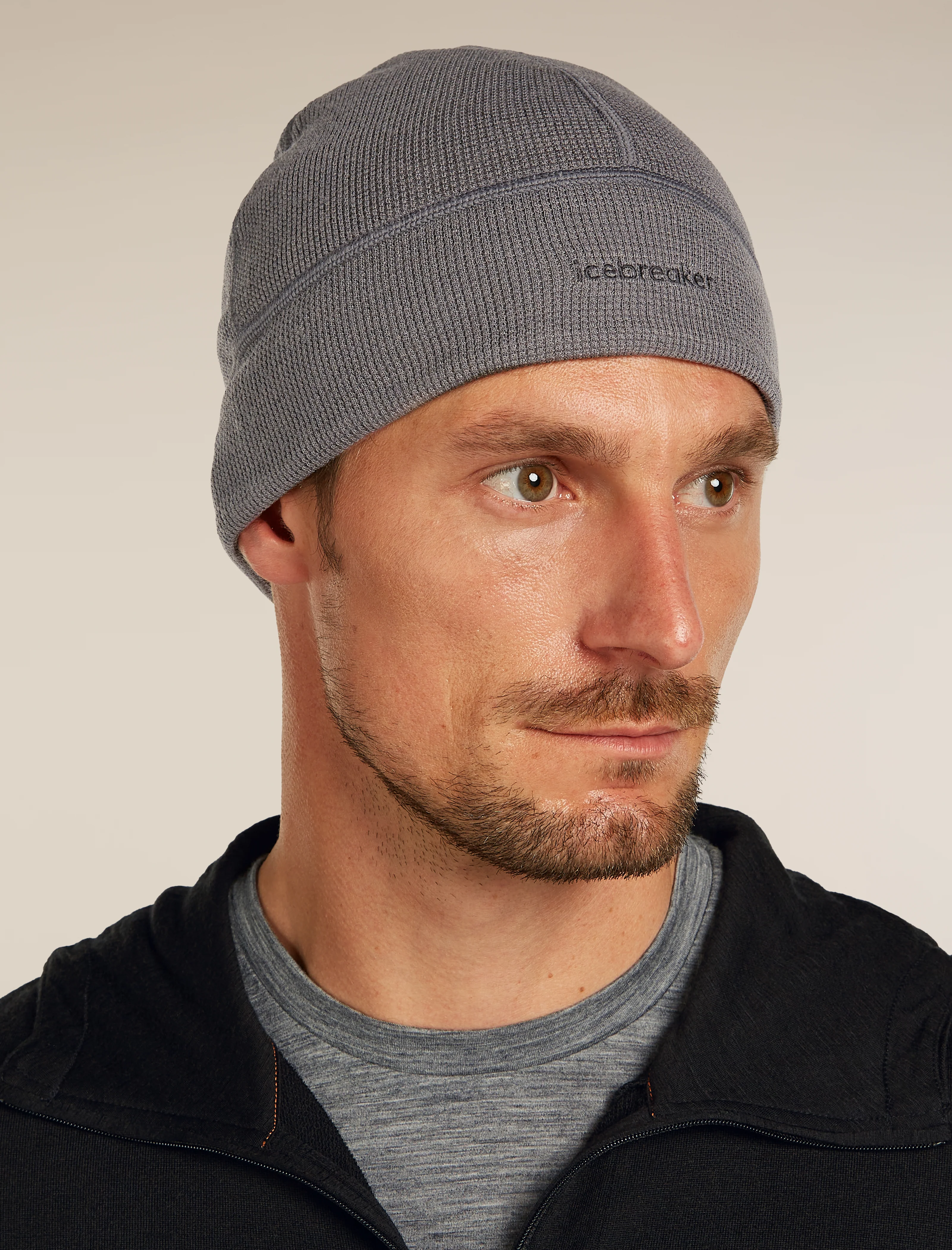 Unisex Merino 260 Waffle Knit Wander Reversible Beanie - Image 5
