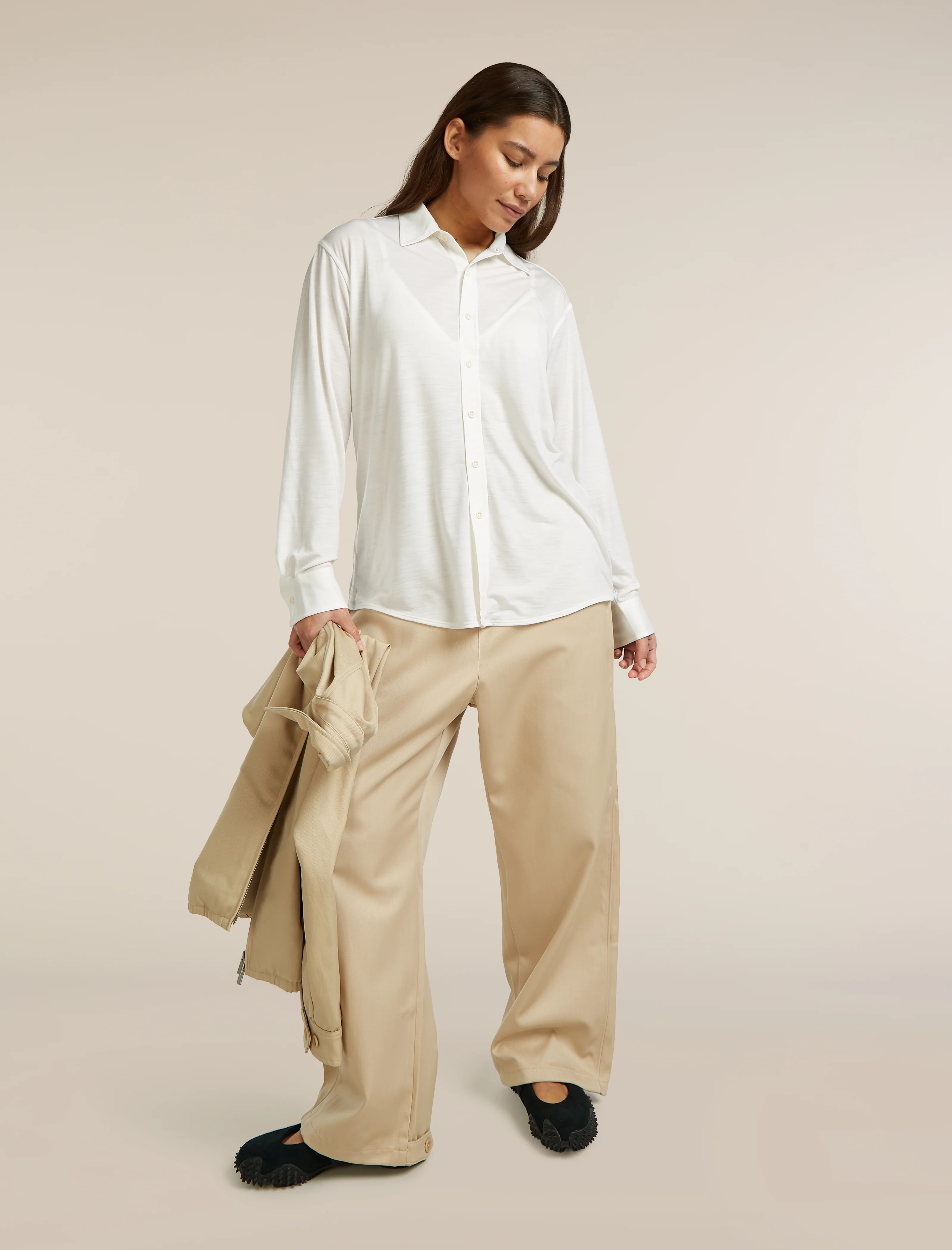 Unisex Merino Cotton Twill Adjustable Pants - Image 18