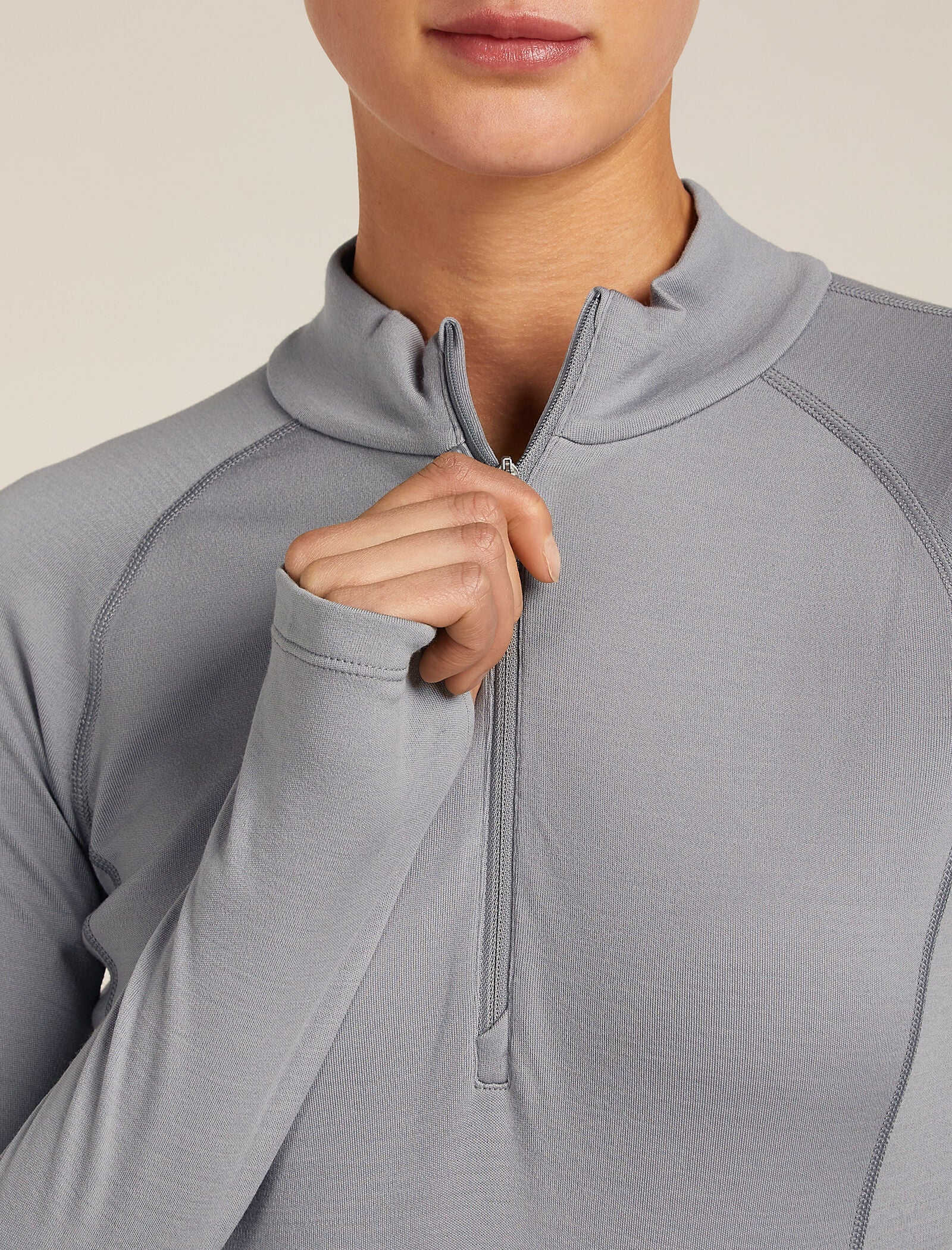 Women’s 300 MerinoFine™ Polar Long Sleeve Half Zip Thermal Top - Image 6