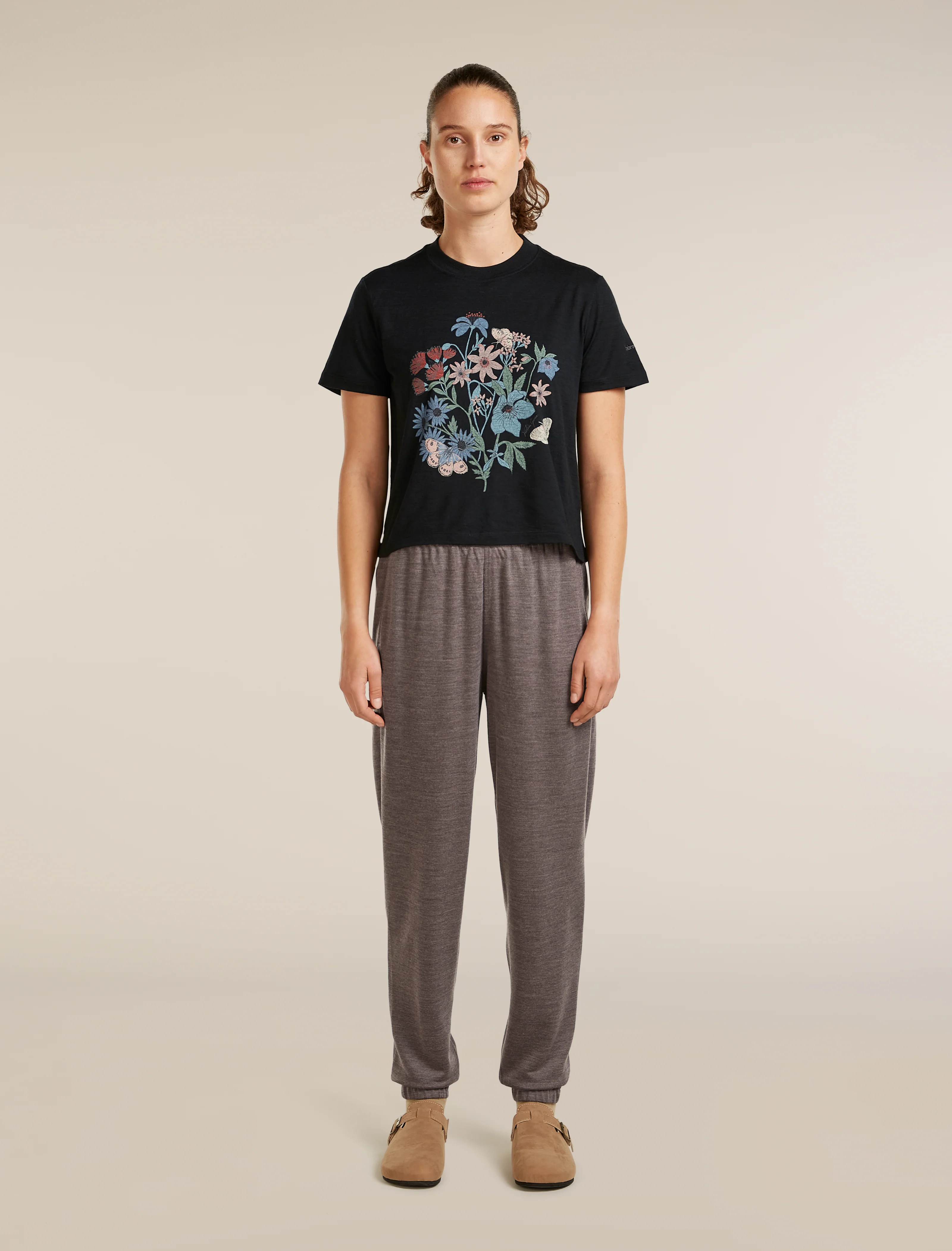 Women’s Merino 150 Tech Lite Short Sleeve Crop T-Shirt NZ Flora - Image 3