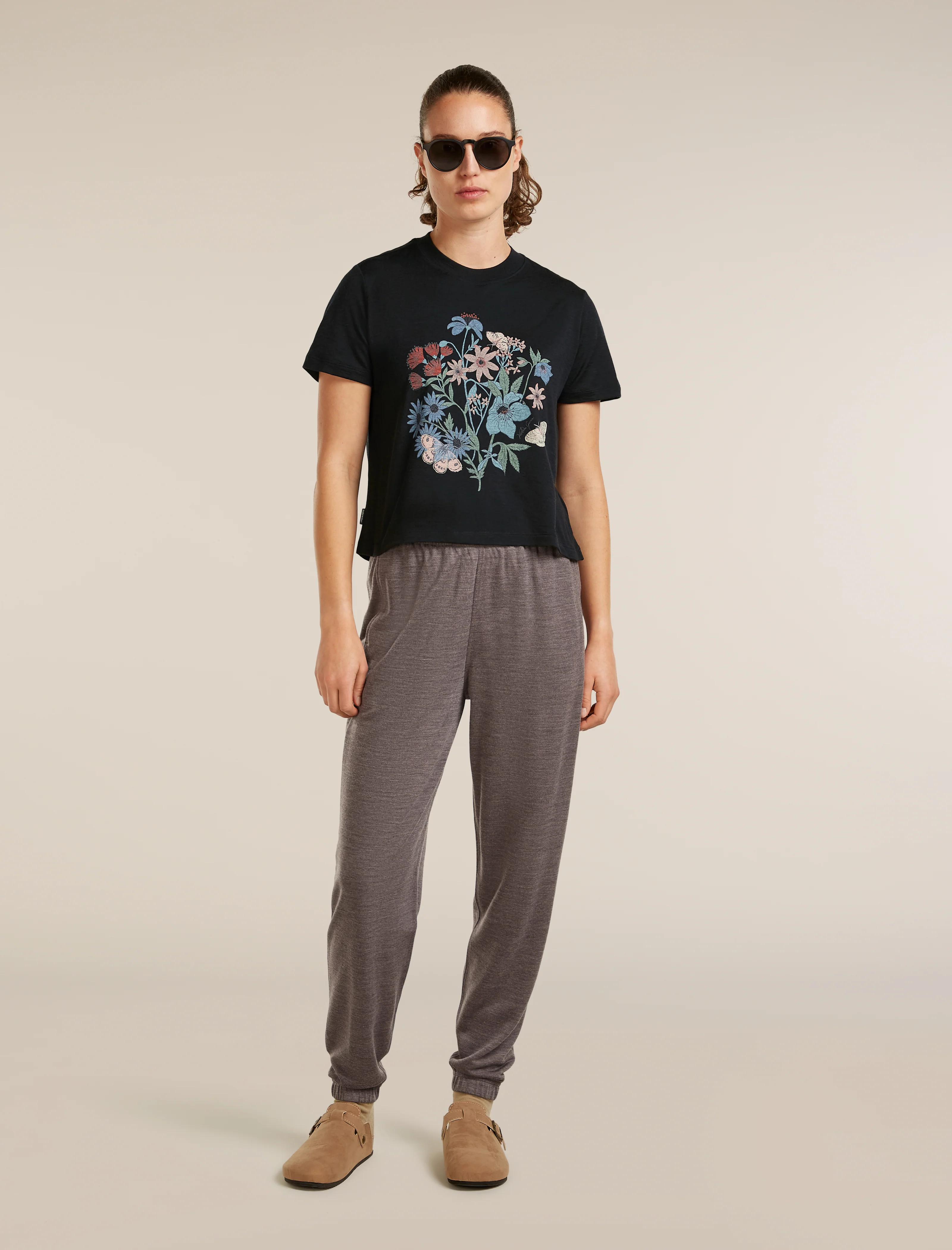 Women’s Merino 150 Tech Lite Short Sleeve Crop T-Shirt NZ Flora - Image 4