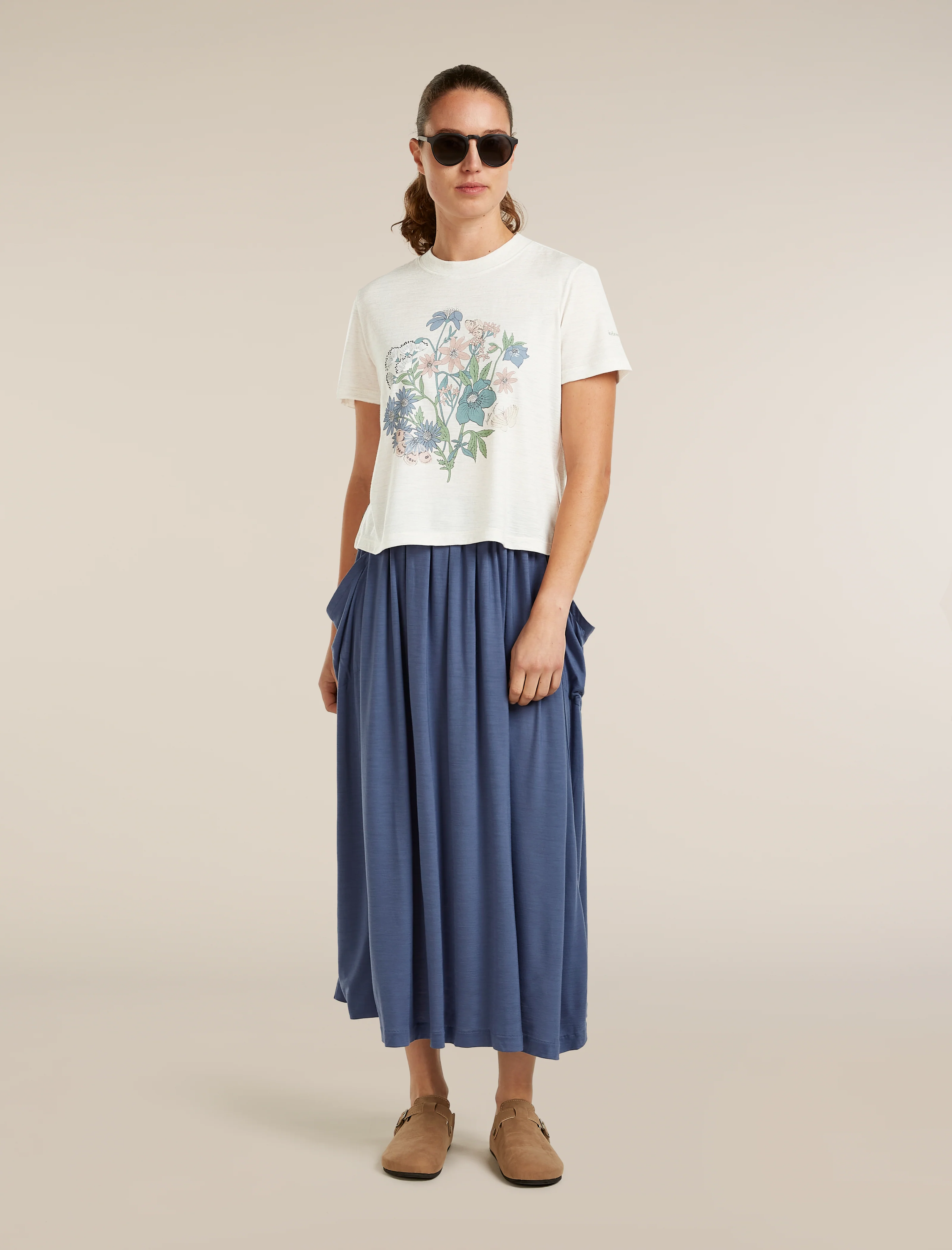 Women’s Merino 150 Tech Lite Short Sleeve Crop T-Shirt NZ Flora - Image 4