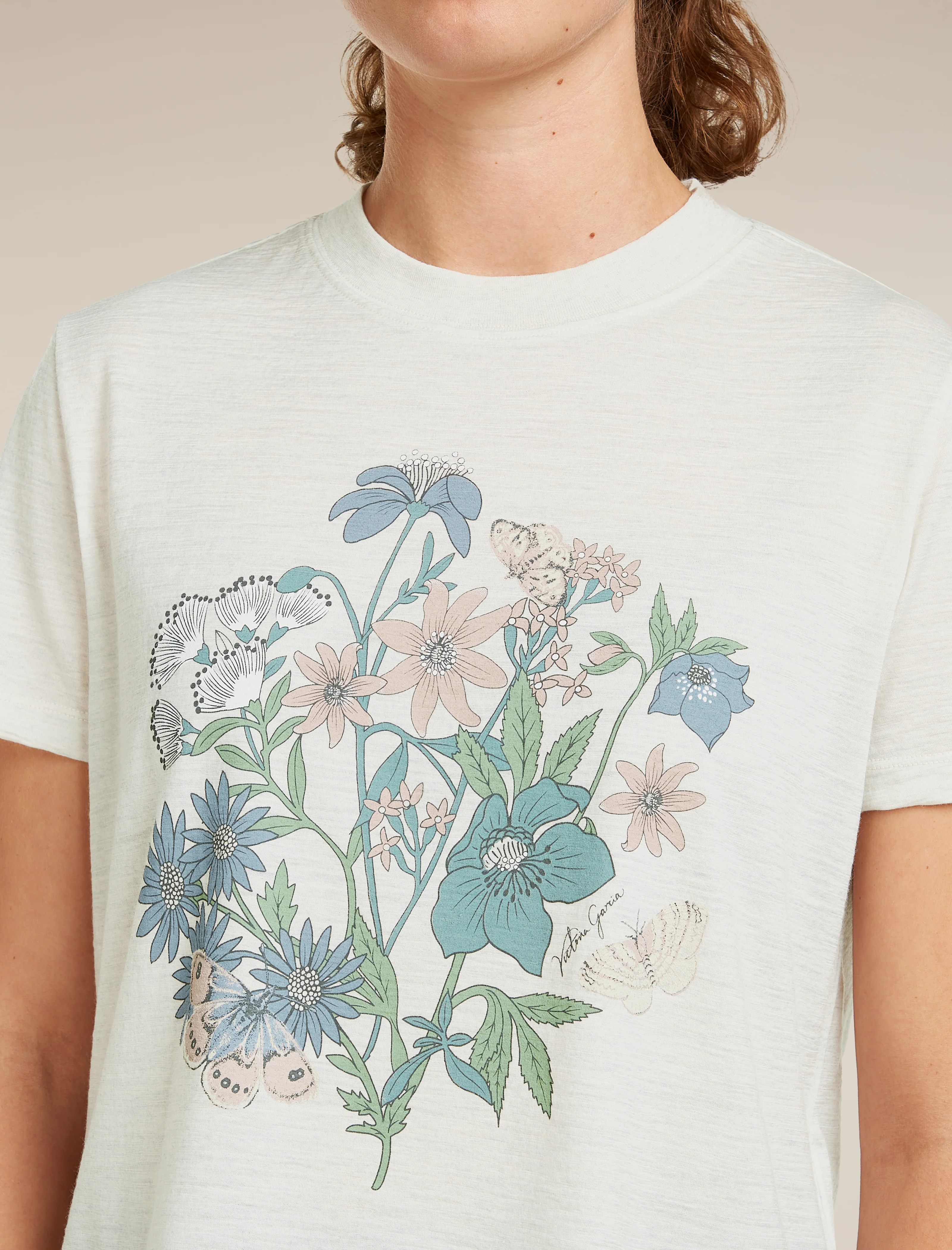 Women’s Merino 150 Tech Lite Short Sleeve Crop T-Shirt NZ Flora - Image 8