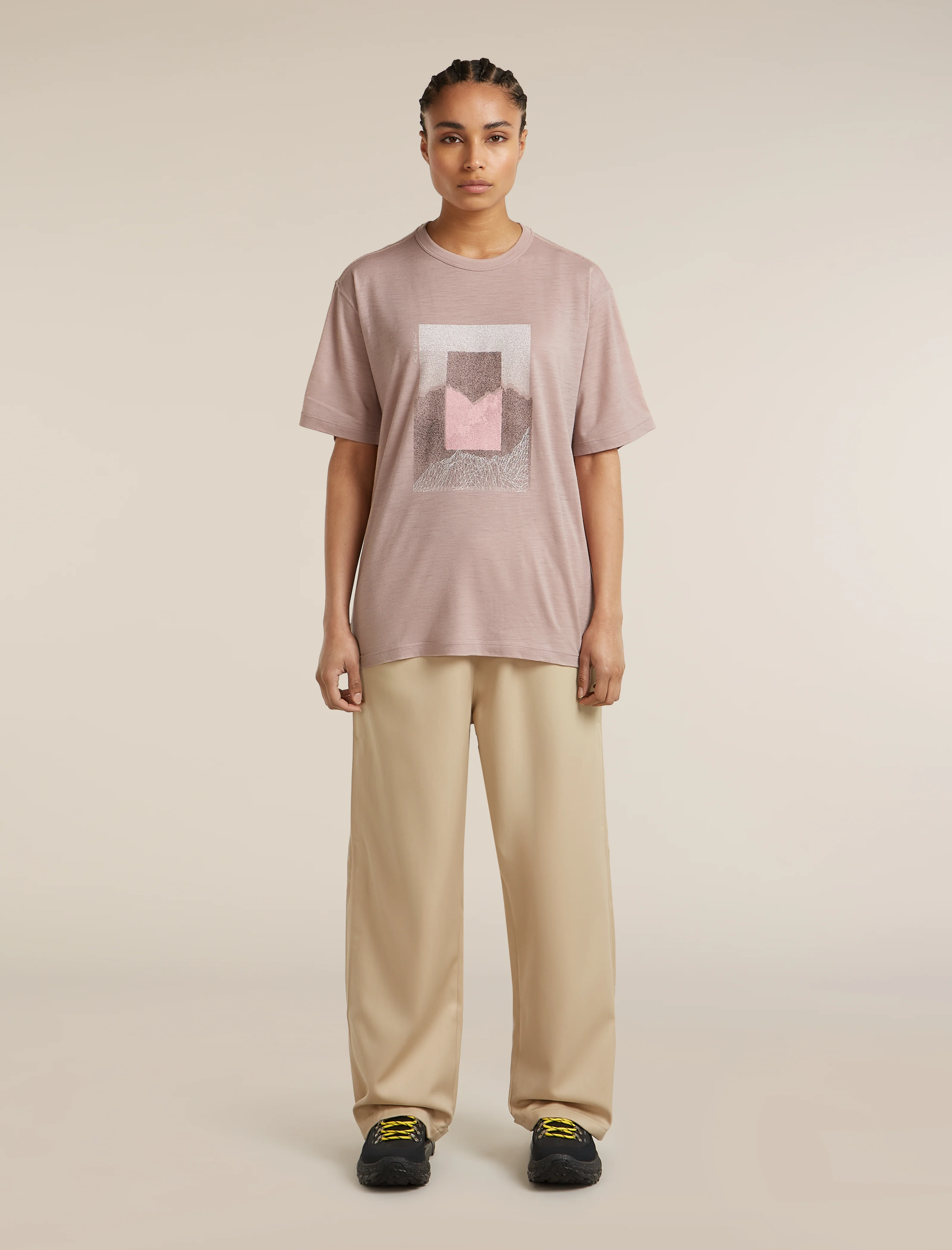 Women’s Merino 150 Tech Lite Short Sleeve Relaxed T-Shirt Mountain Shift - Image 3