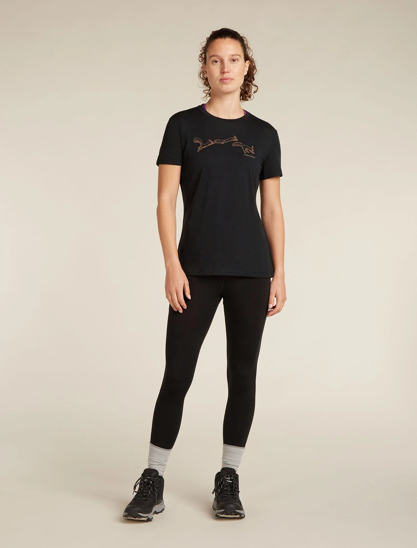 Women’s Merino 150 Tech Lite Short Sleeve T-Shirt Airbourne Squirrel - Image 3