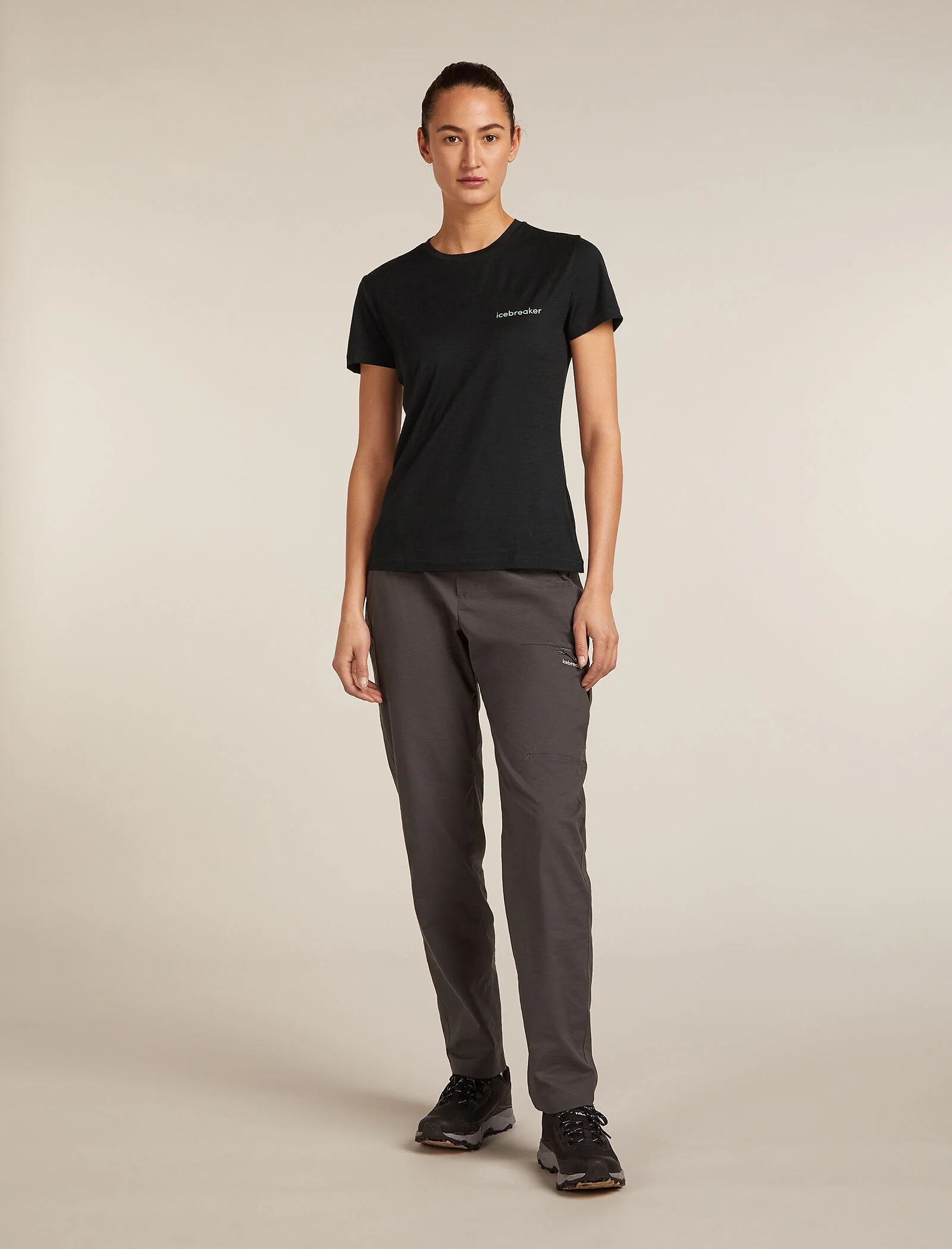 Women’s Merino 150 Tech Lite Short Sleeve T-Shirt IB Wordmark - Image 3