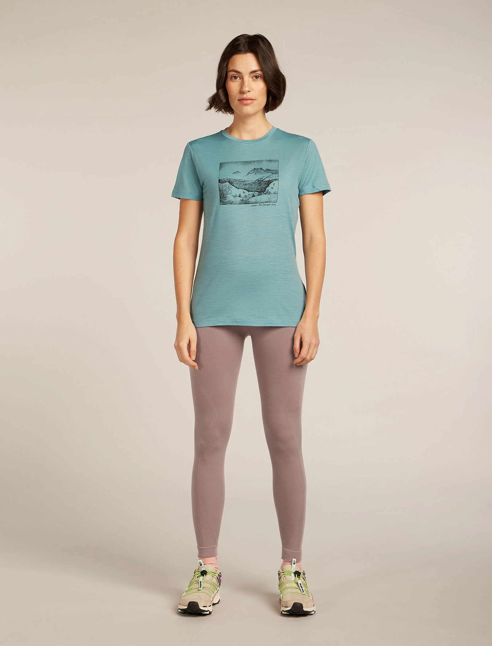 Women’s Merino 150 Tech Lite Short Sleeve T-Shirt Terrain - Image 3