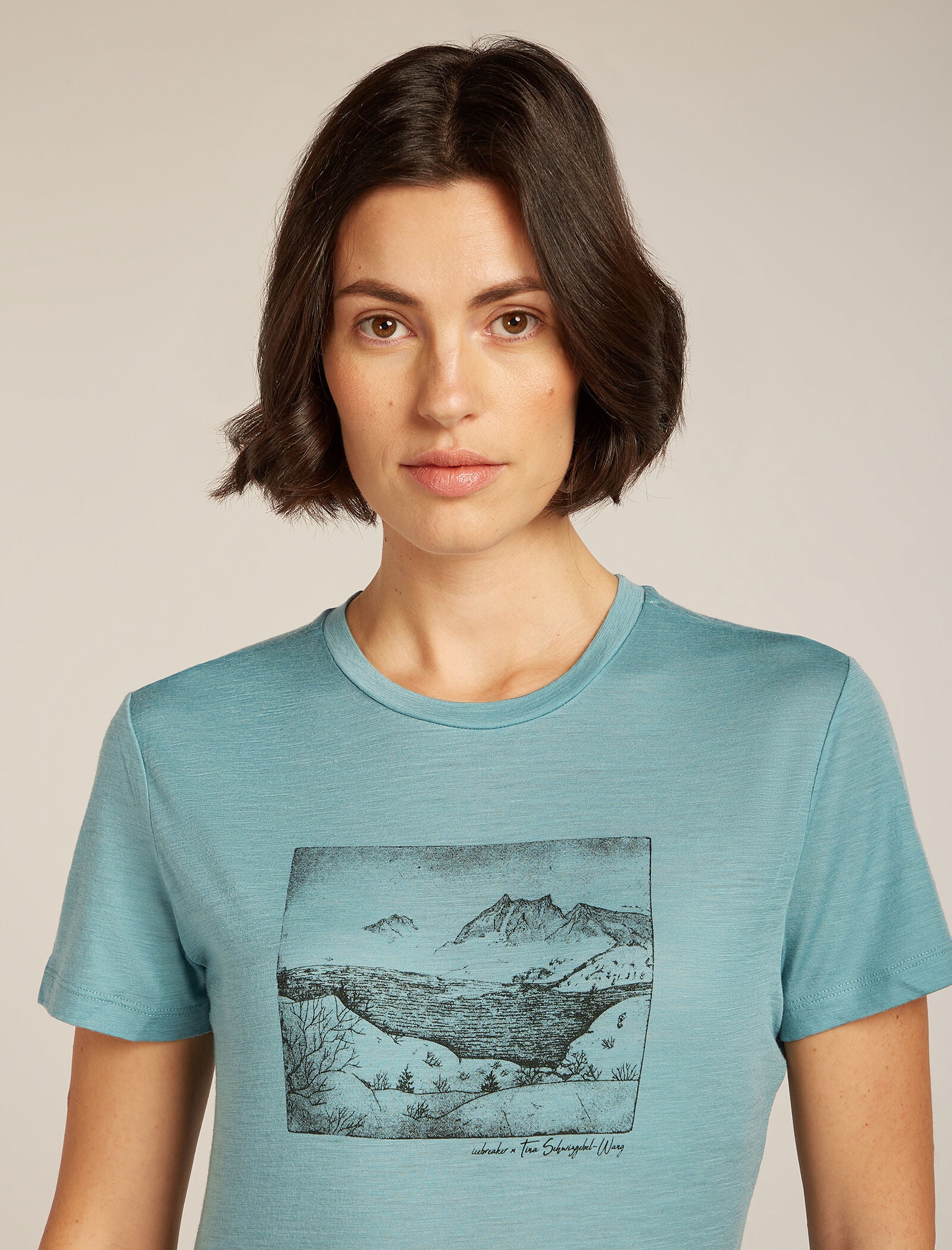 Women’s Merino 150 Tech Lite Short Sleeve T-Shirt Terrain - Image 5