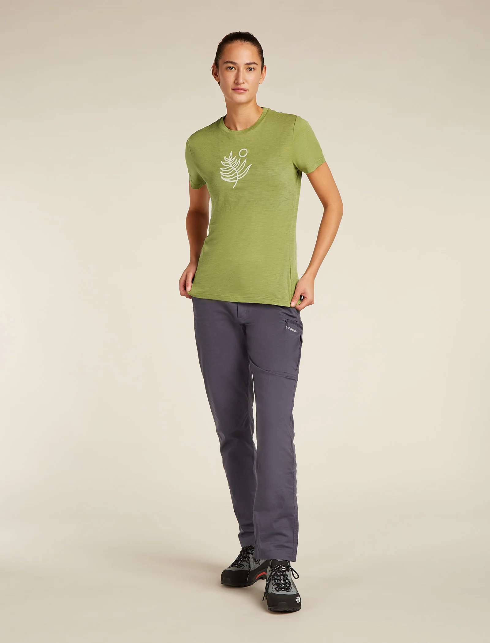 Women’s Merino 150 Tech Lite Short Sleeve Tee Fresh Fern - Image 3