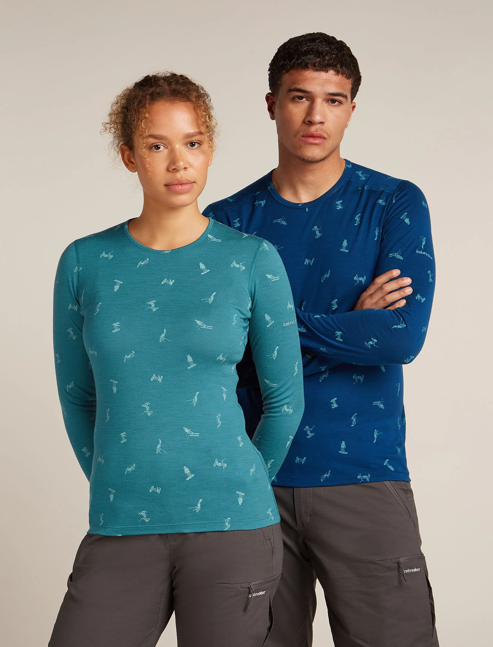 Women’s Merino 200 Oasis Long Sleeve Crew Thermal Top Snow Day - Image 7