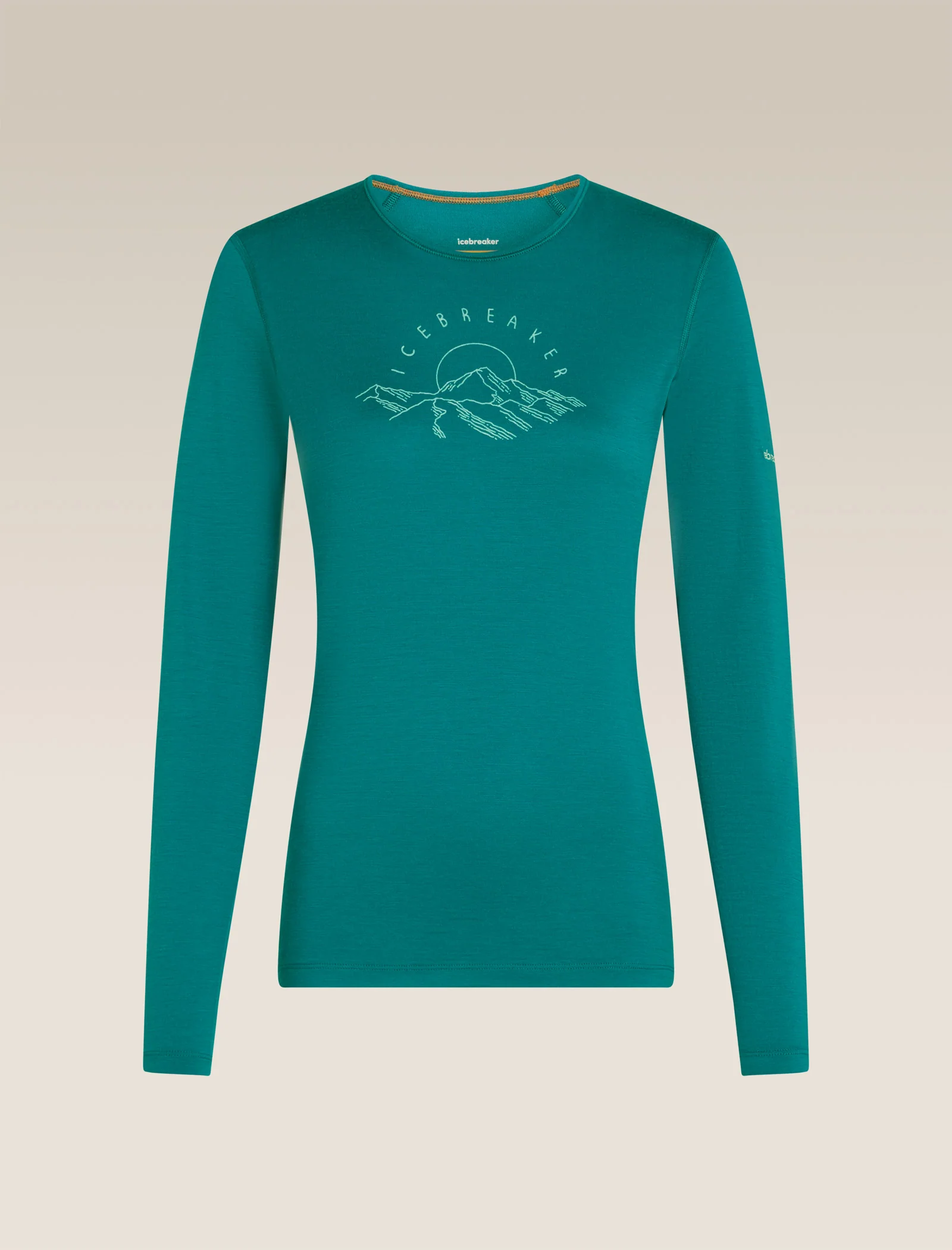 Women’s Merino 200 Oasis Long Sleeve Crewe Sunrise Summit - Image 7