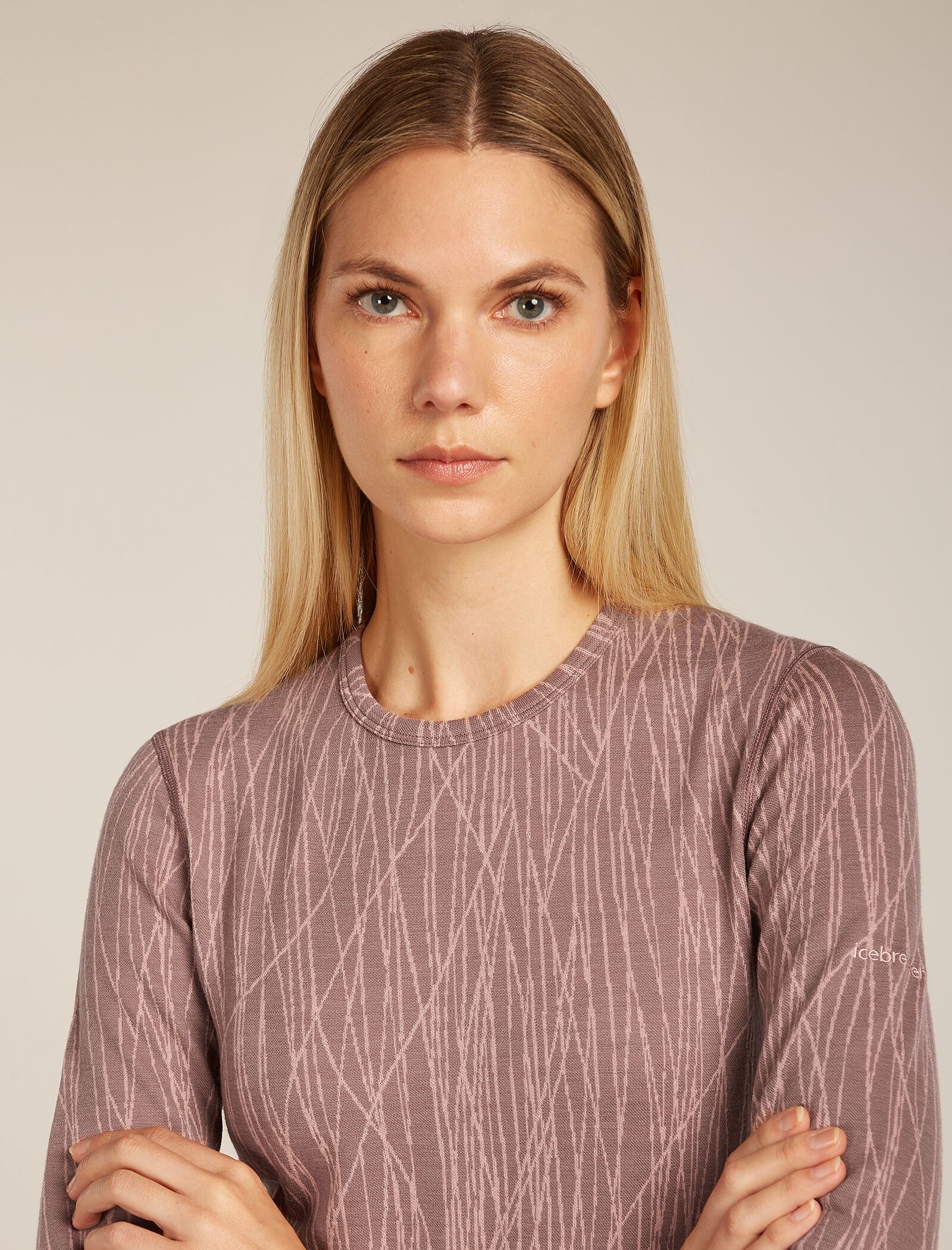 Women’s Merino 260 Tech Vertex Long Sleeve Crew Thermal Top Delta Lines - Image 5