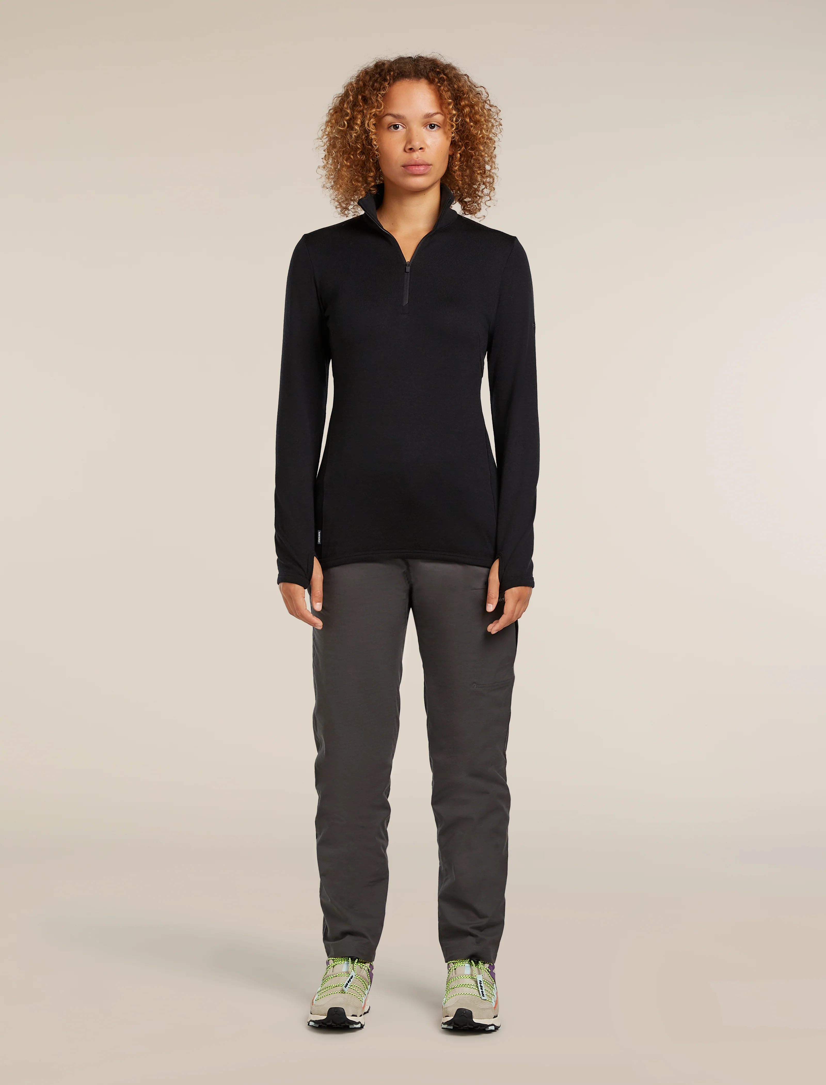 Women’s Merino 300 Original Long Sleeve Half Zip Top - Image 3