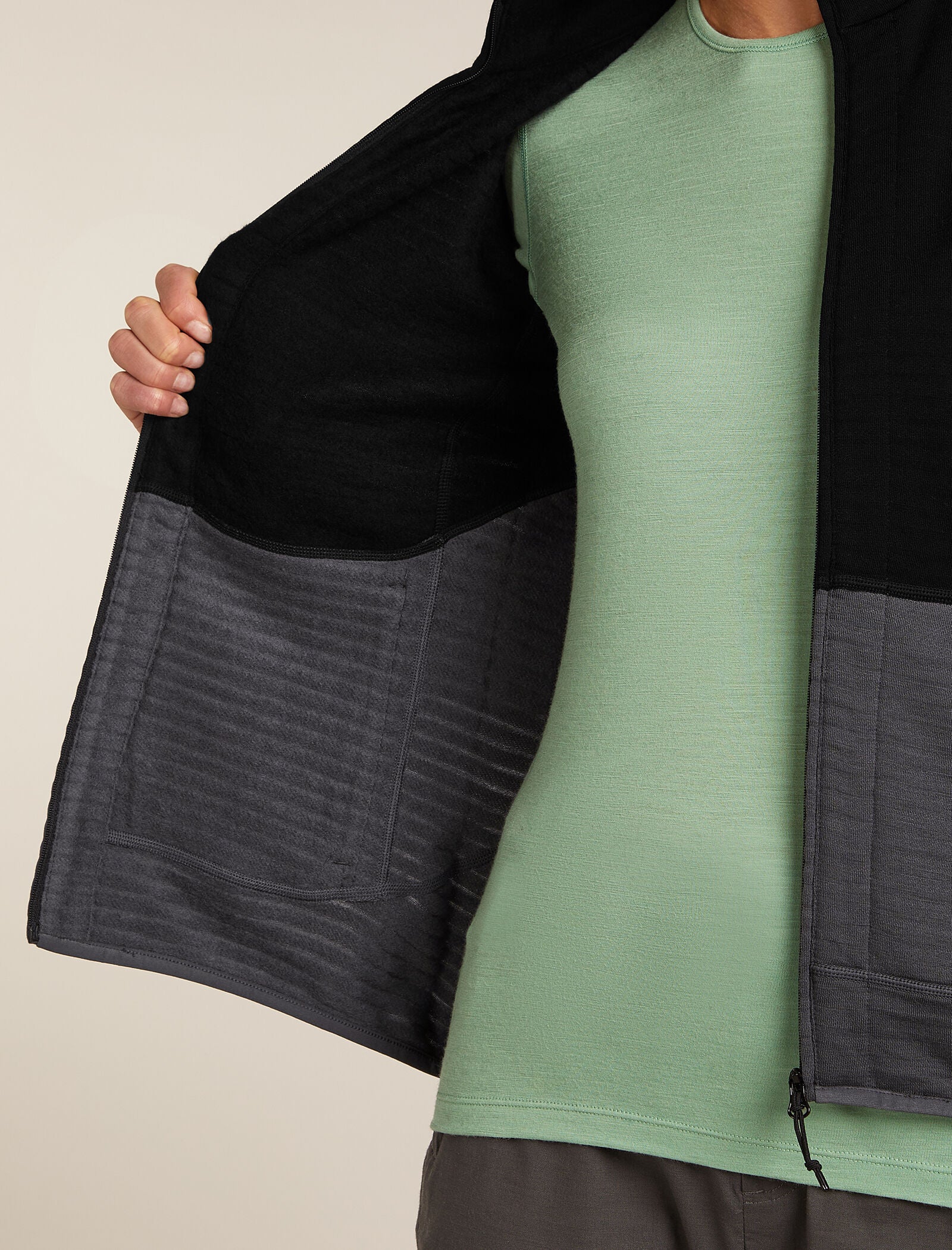 Women’s Merino 400 RealFleece™ Descender Long Sleeve Zip Jacket - Image 9