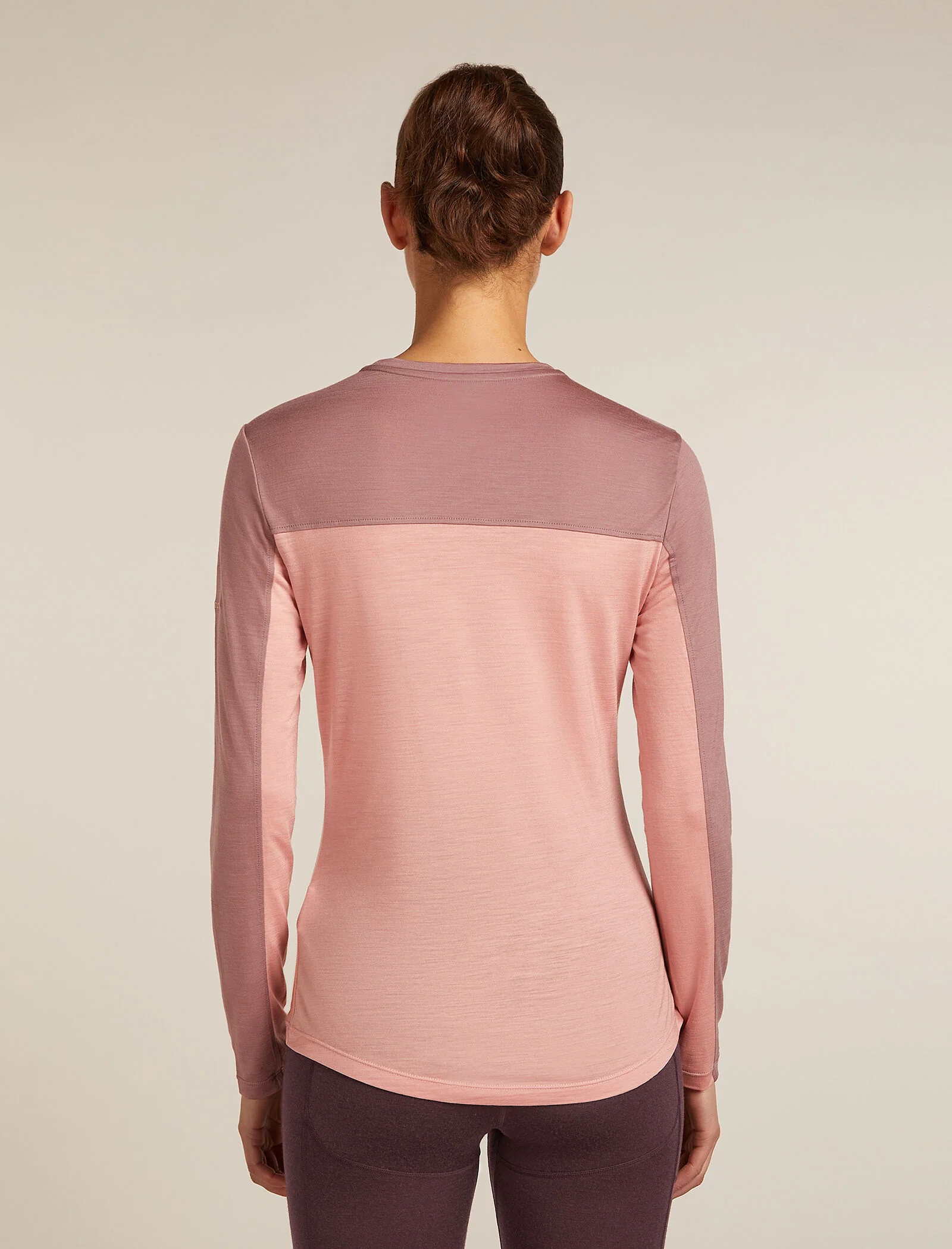 Women’s Merino Blend 125 Cool-Lite™ Sphere Long Sleeve T-Shirt Colour Block - Image 2