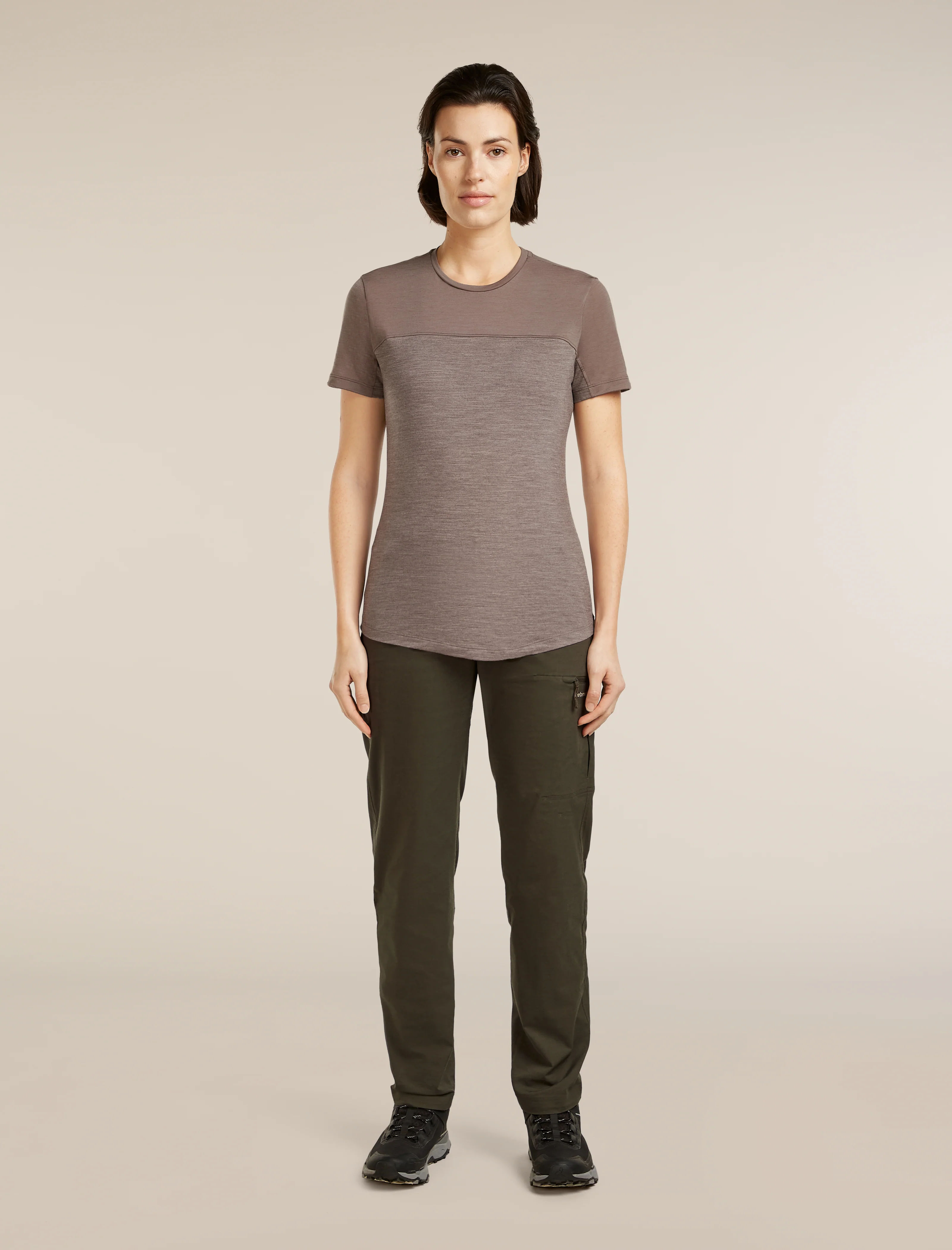 Women’s Merino Blend 125 Cool-Lite™ Sphere Short Sleeve T-Shirt Colour Block - Image 3