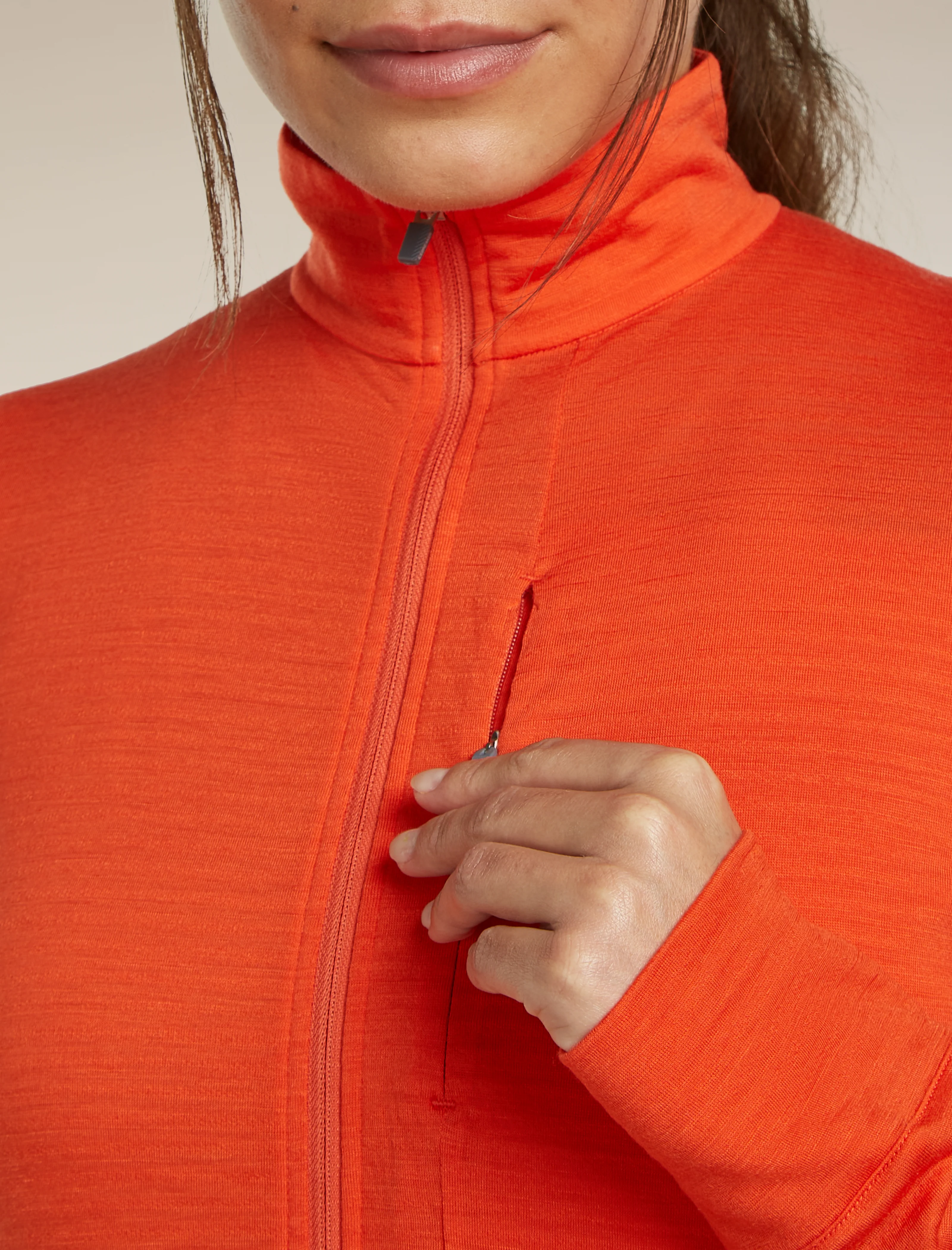 Women’s Merino Blend 200 RealFleece™ Descender Long Sleeve Half Zip - Image 9